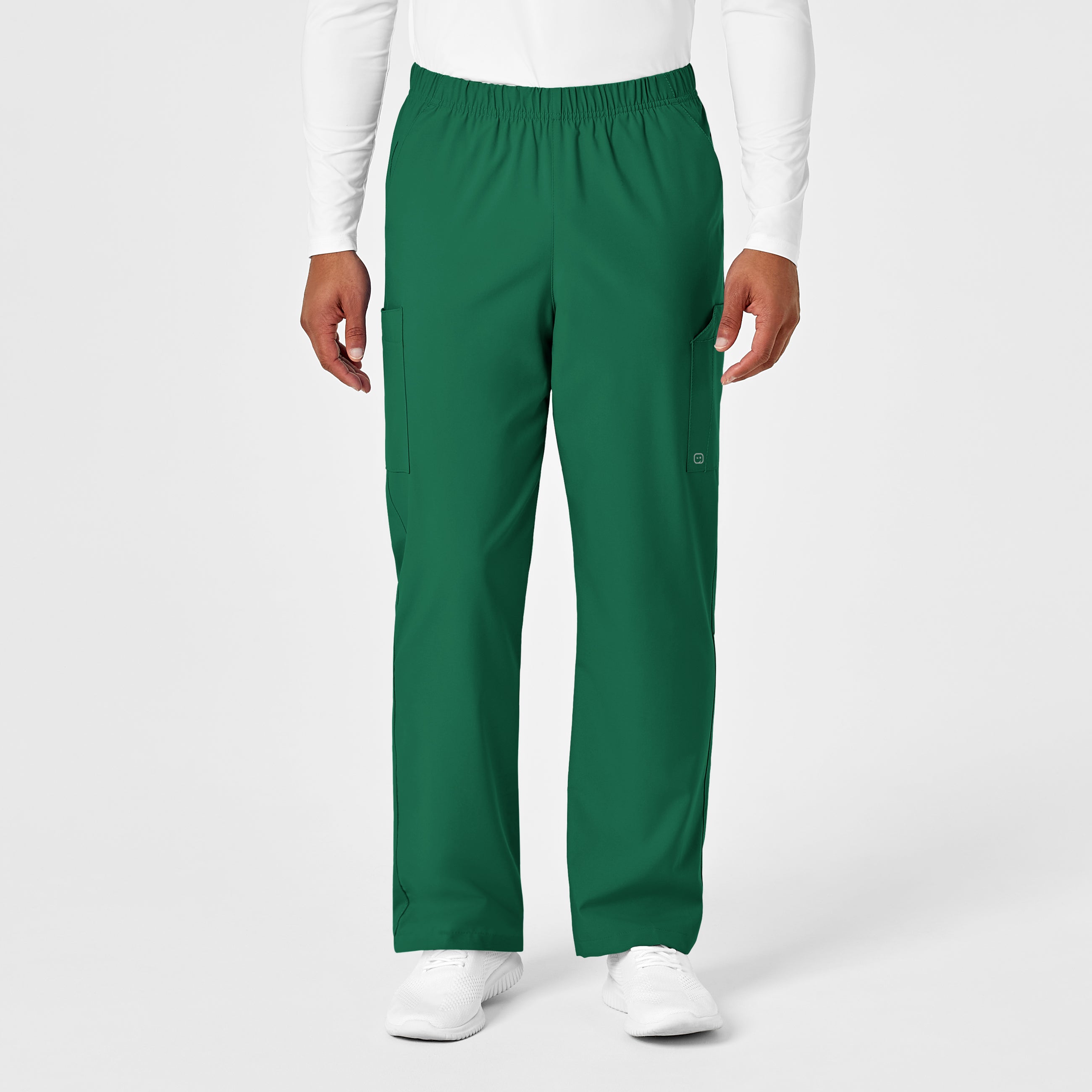 W123 5855 Unisex Multi-Cargo Scrub Pants Hunter