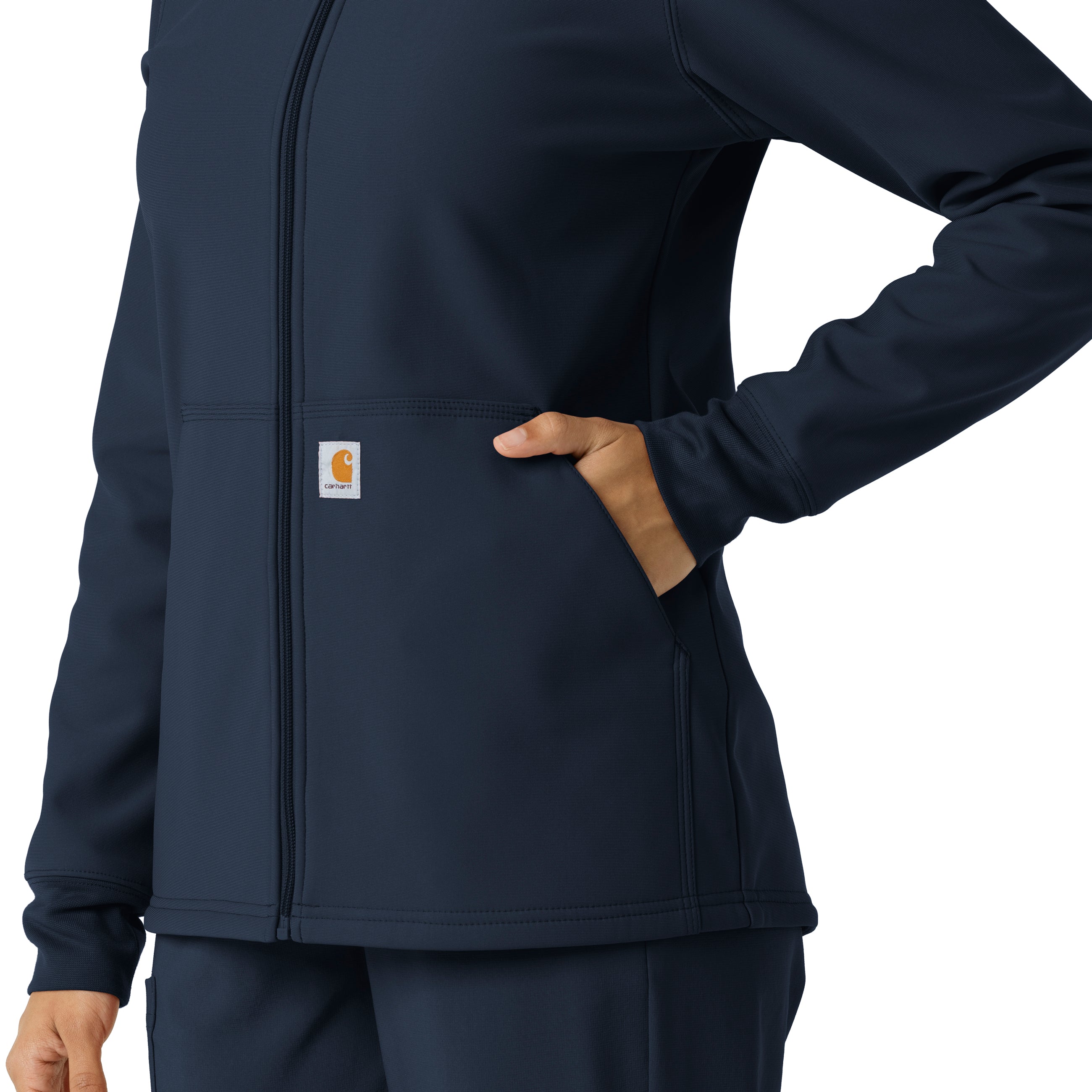 Layers C85023 Bonded Fleece Hoodie Navy