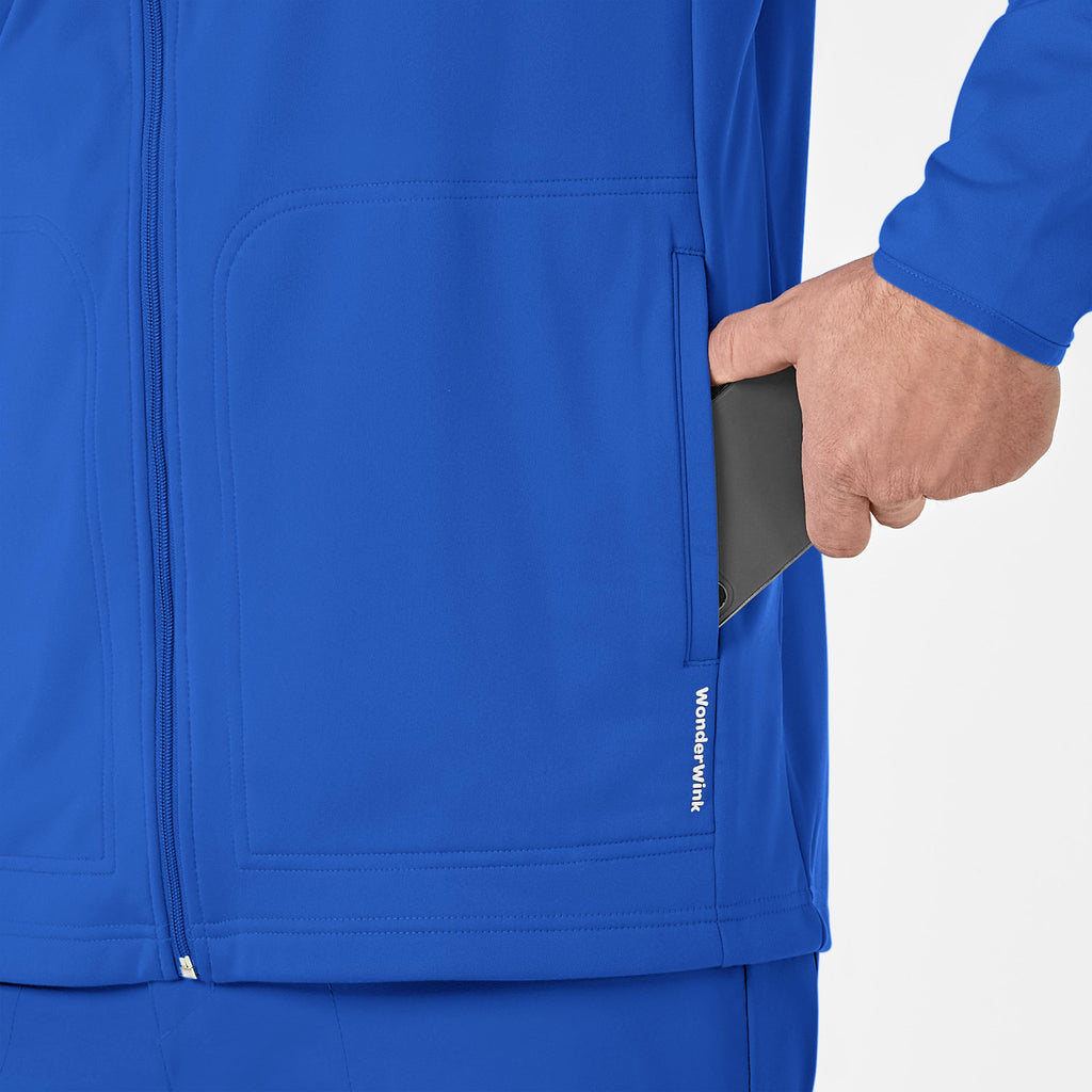 Layers 8309 Men's Fleece Full Zip Jacket Royal