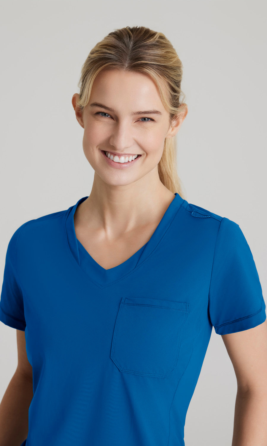 Skechers Slip-Ins Knits SKT221 Flow Knit Scrub Top New Royal