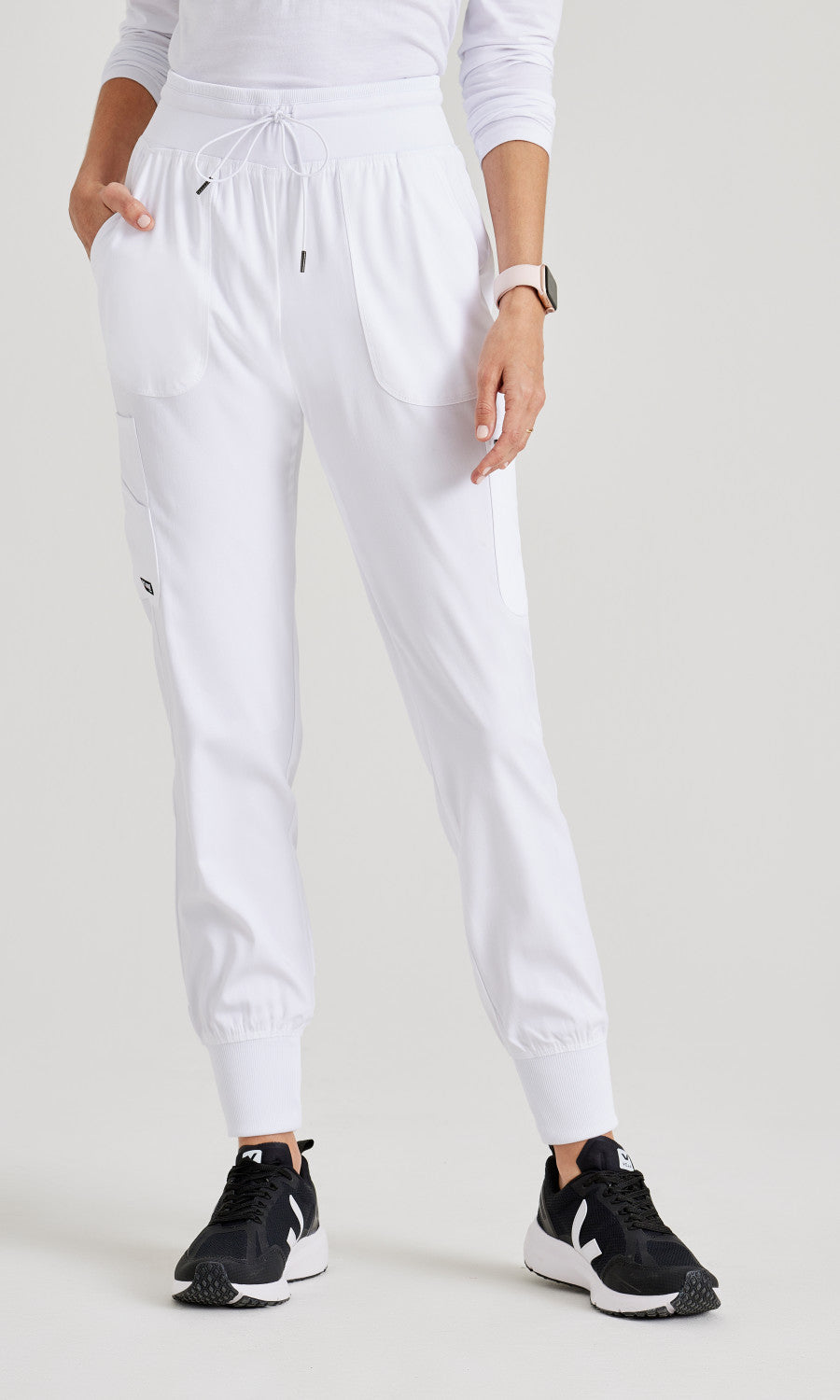 Grey's Anatomy Stretch GRSP527 Carly Jogger White