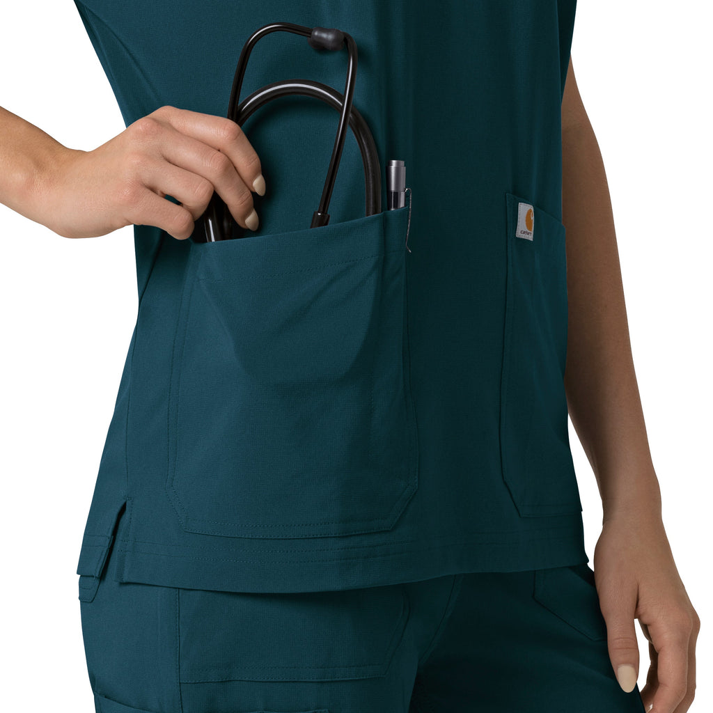 Force Cross-Flex C13110 Oversized V-Neck Scrub Top Caribbean