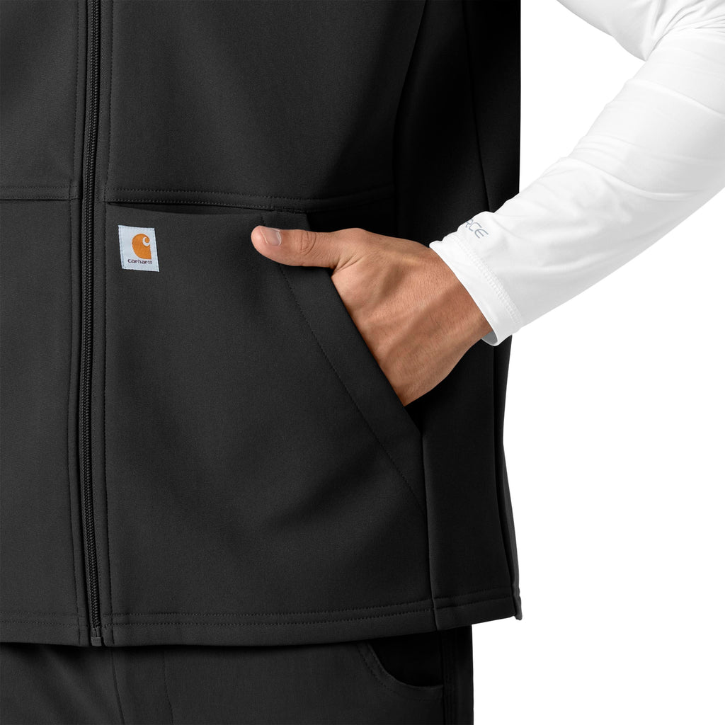 Rugged Flex C82023 Men's Bonded Fleece Vest Black