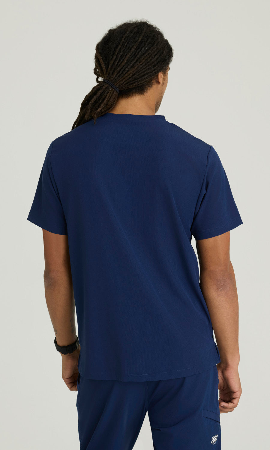 Skechers Vitality SKT082 Crew Scrub Top Navy