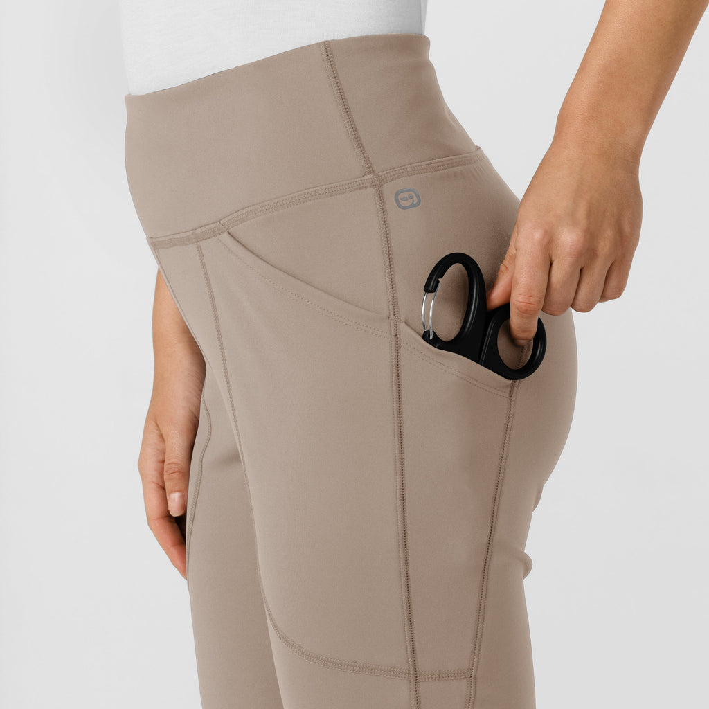 RENEW 5459 Knit Flare Yoga Scrub Pants Haze