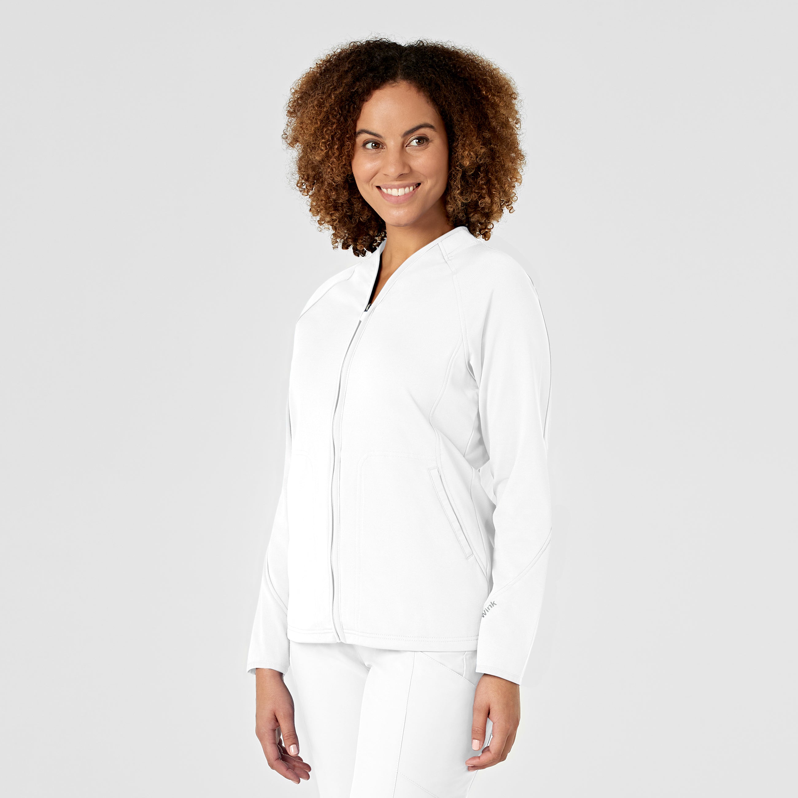 Layers 8209 Fleece Full Zip Jacket White