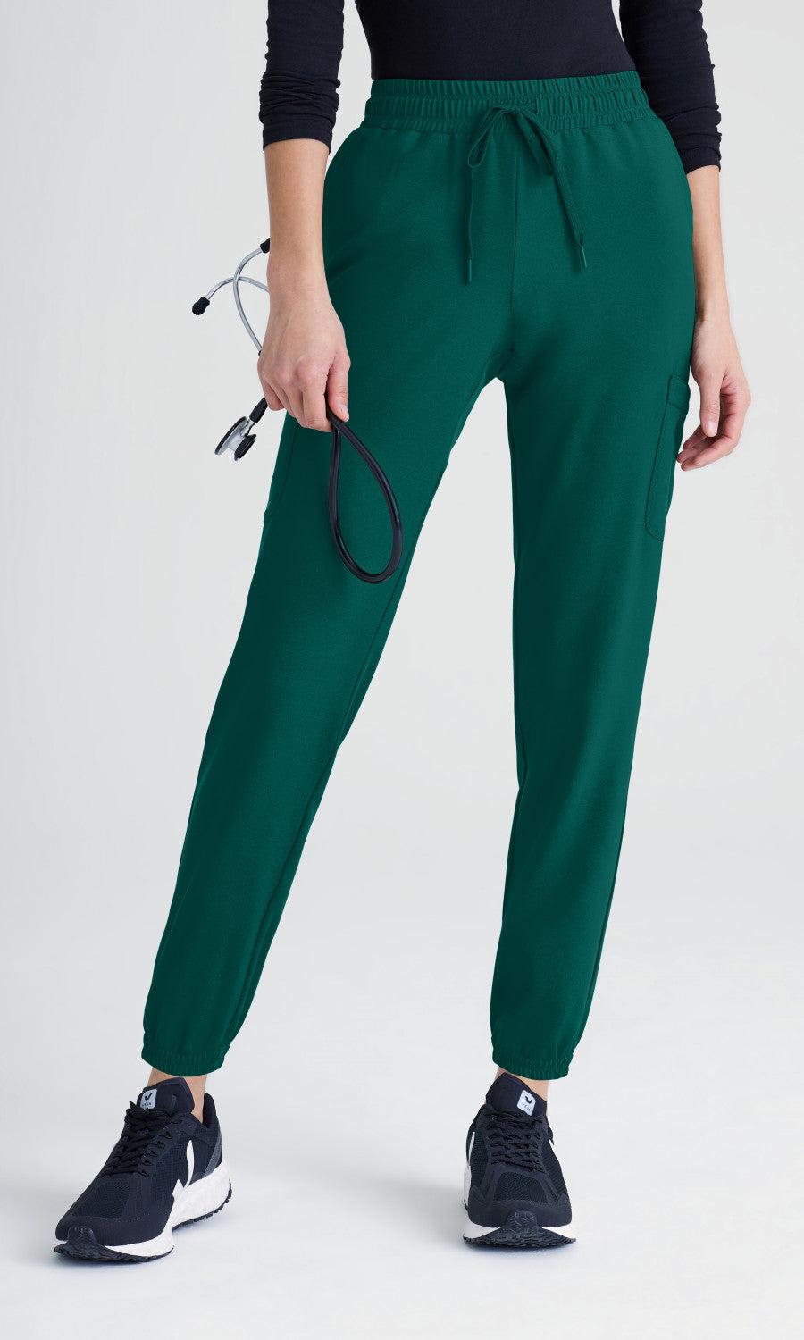 Grey's Anatomy Evolve GSSP625 Terra Scrub Joggers Hunter Green