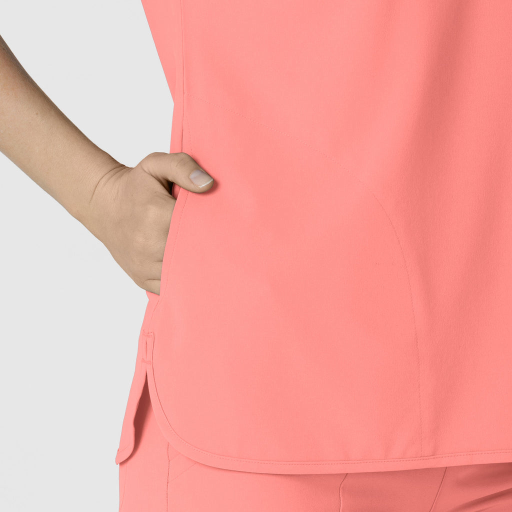 RENEW 6634 Women's Dolman Scrub Top Paradise Pink