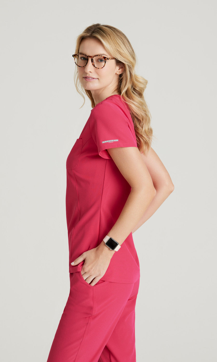 Skechers SKT147 Dignity Scrub Top Vibrance Pink