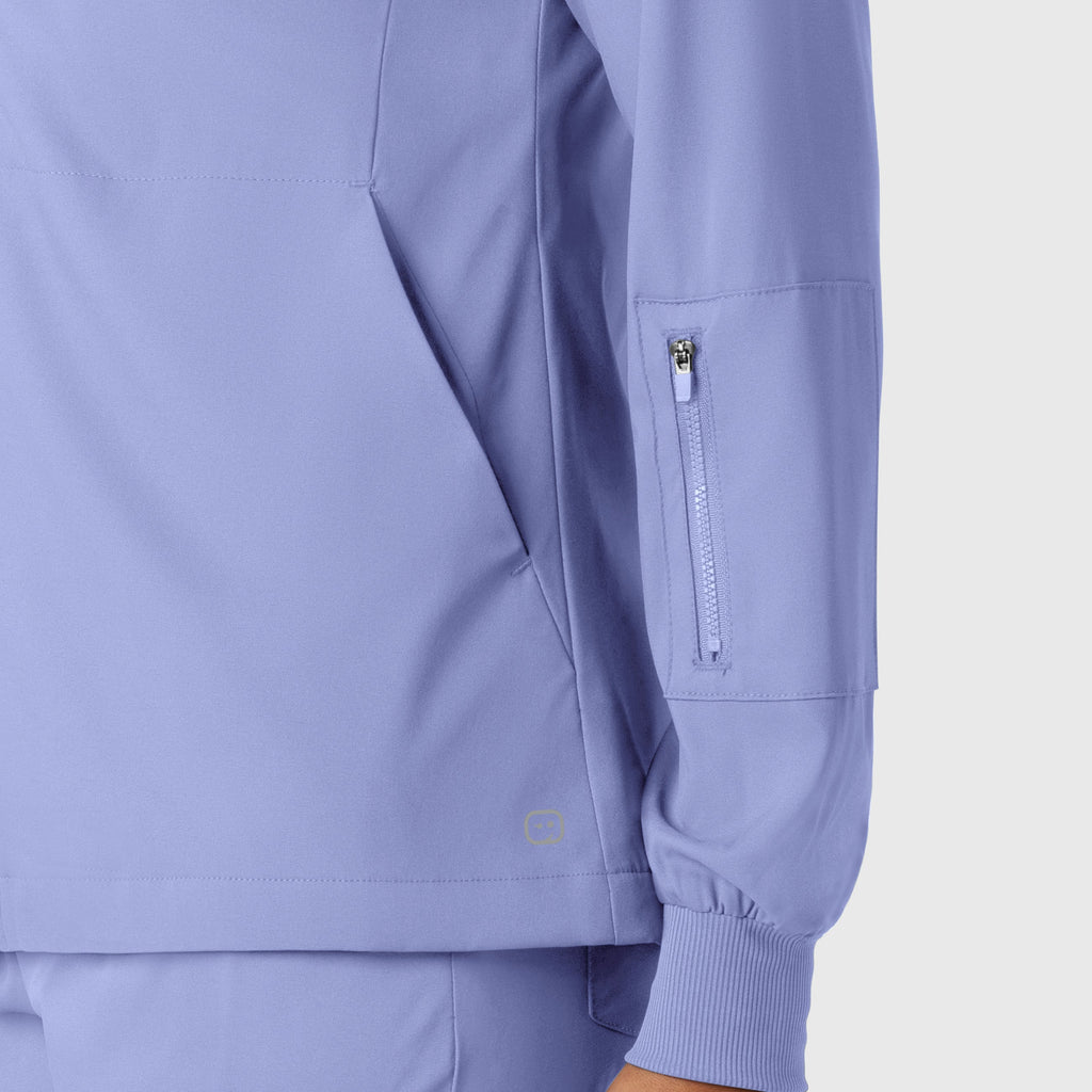 Boundless 8151 Warm Up Scrub Jacket Ceil Blue