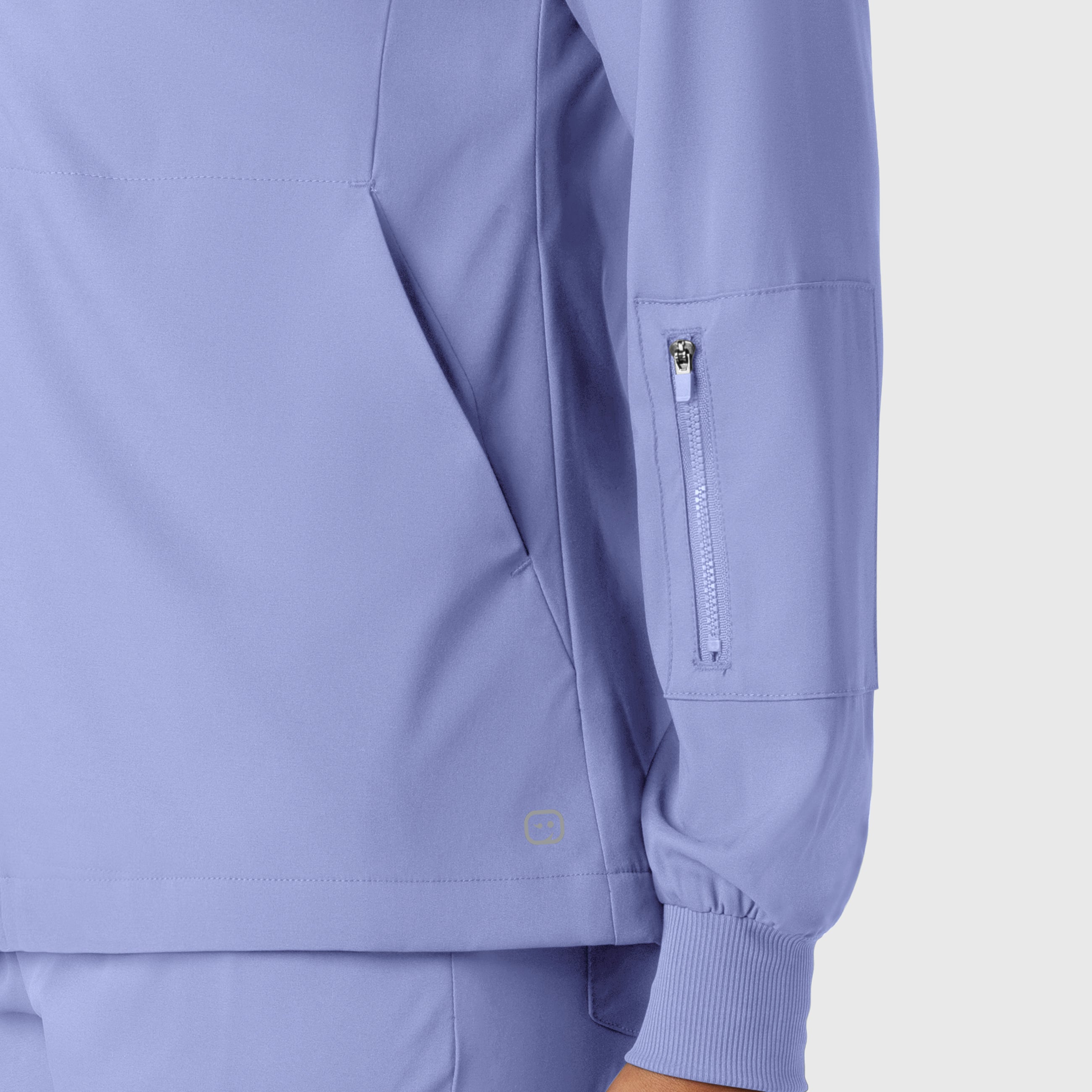 Boundless 8151 Warm Up Scrub Jacket Ceil Blue