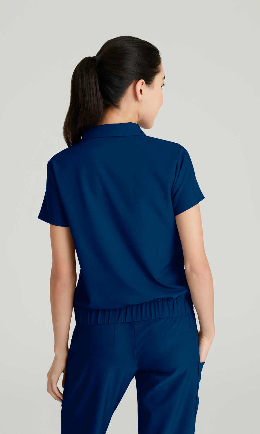 Grey's Anatomy Evolve GSST215 Perseverance Scrub Top Indigo