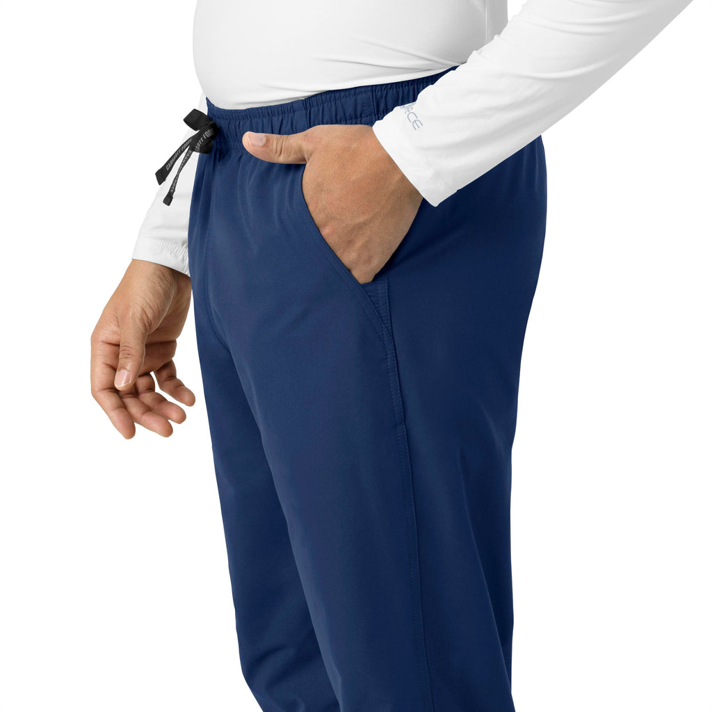 Force Essentials C55013 Unisex Elastic Waist Cargo Scrub Pants Navy