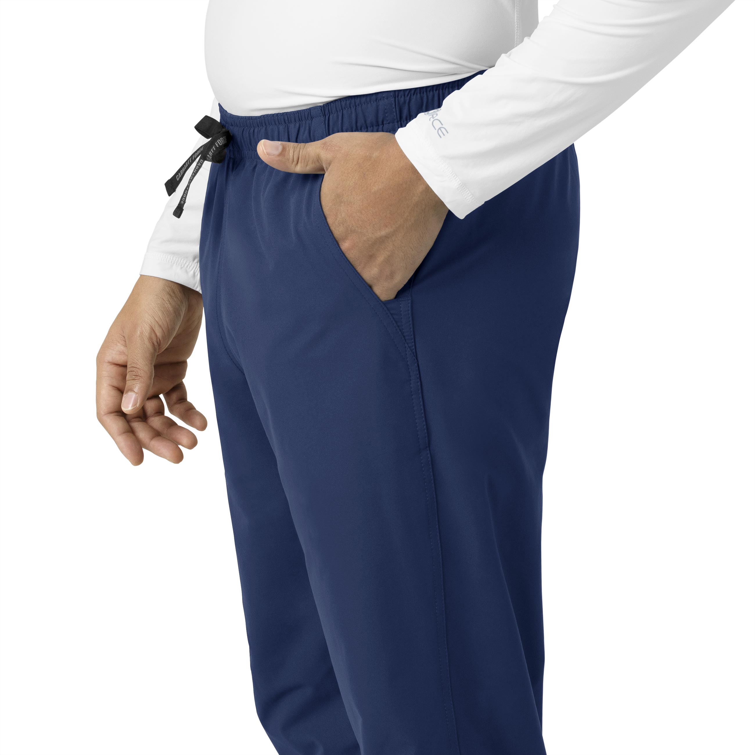 Force Essentials C55013 Unisex Elastic Waist Cargo Scrub Pants Navy