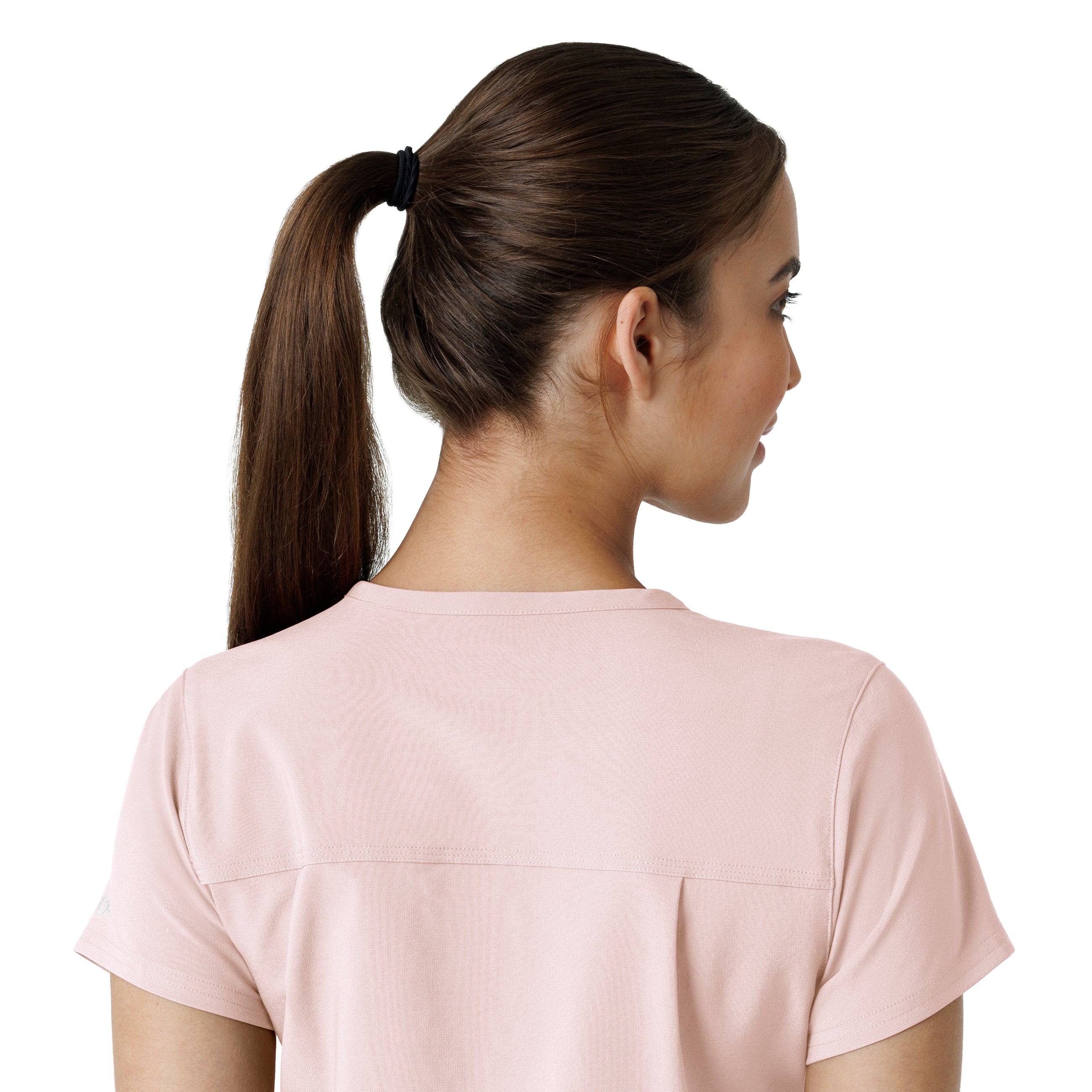 Force Cross-Flex C13410 Women's Tuck-In Scrub Top Soft Rose