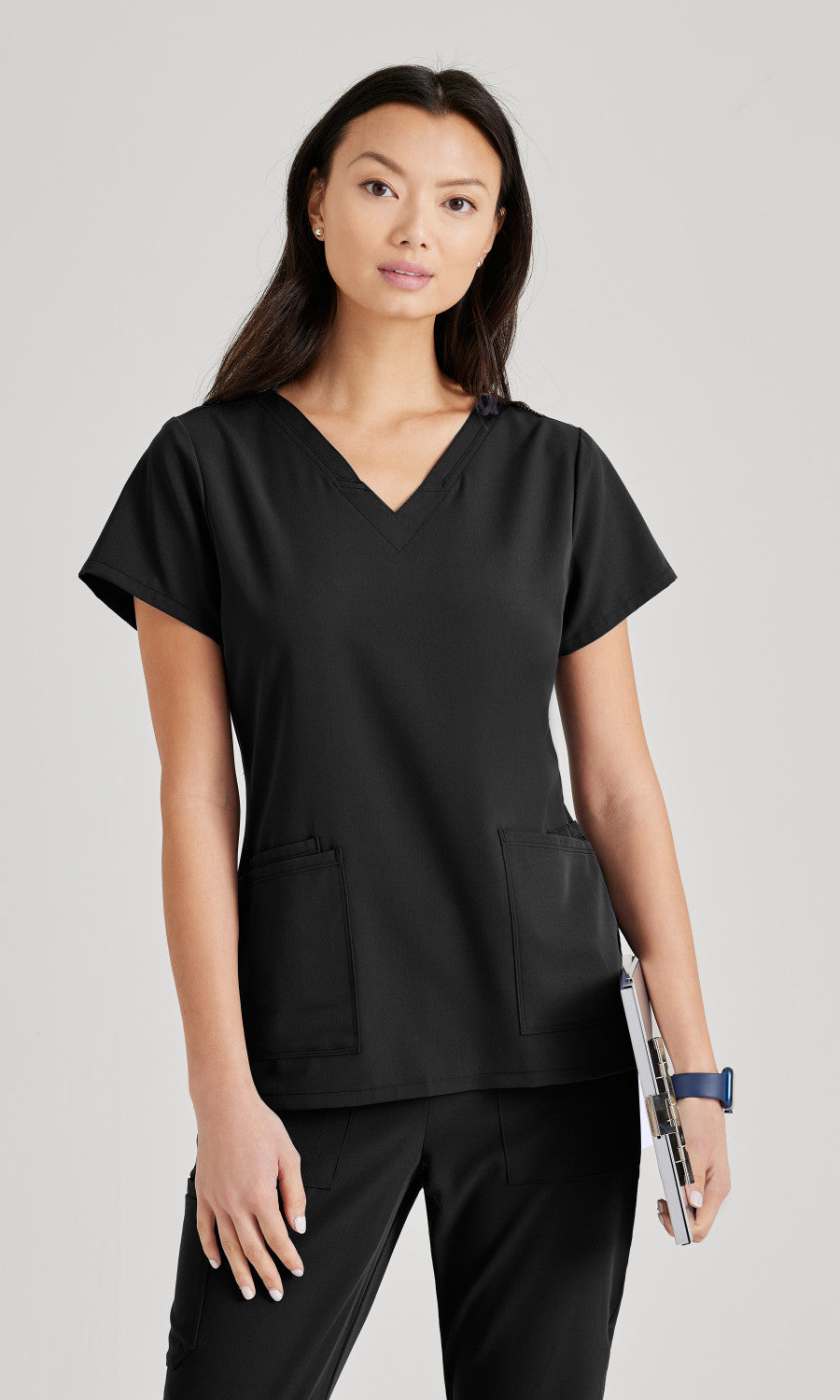 Barco Unify BUT167 Purpose Scrub Top Black