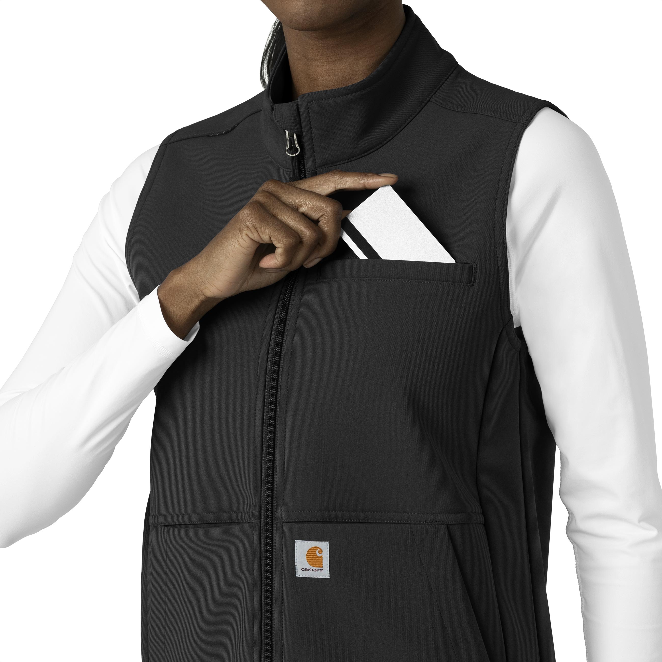 Rugged Flex C83023 Bonded Fleece Vest Black