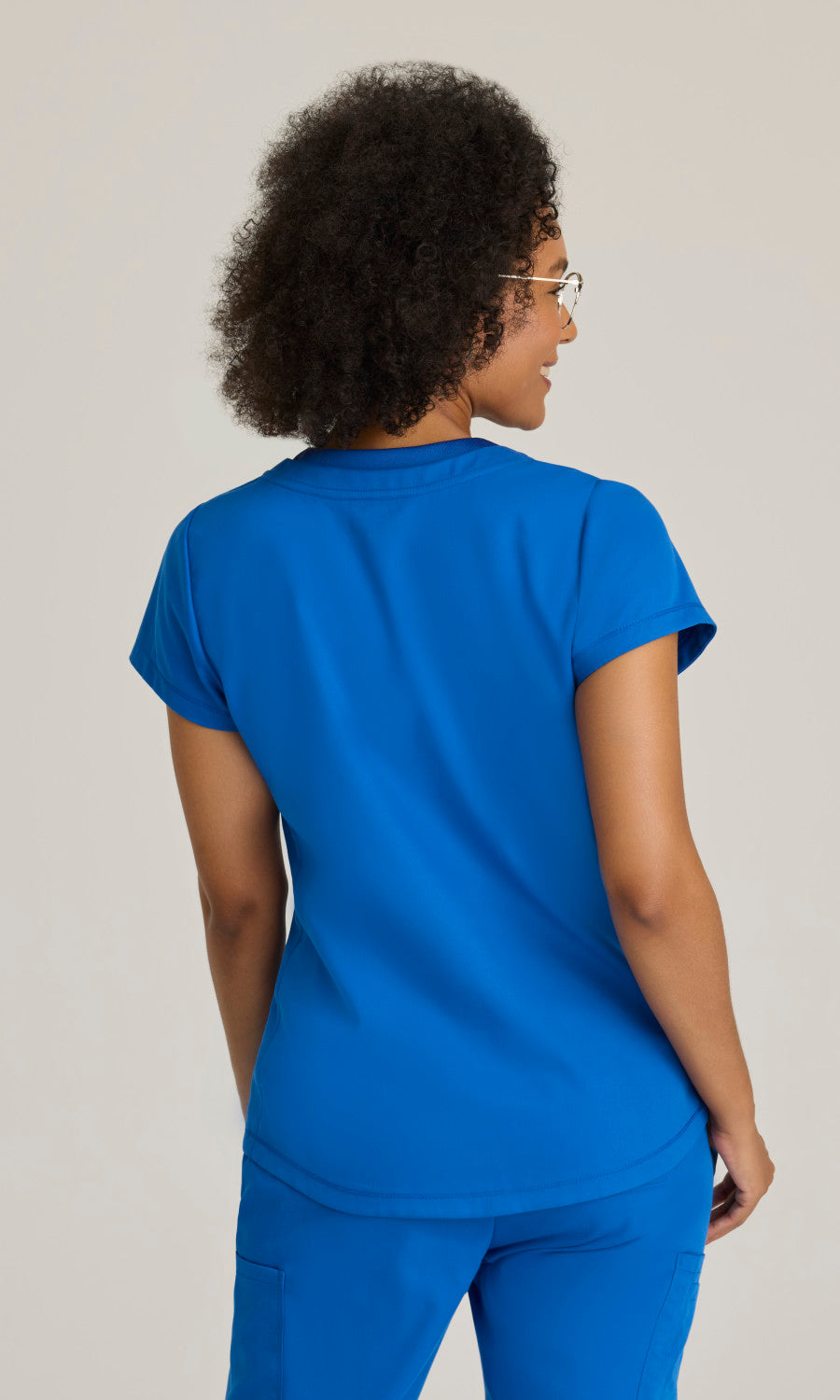 Grey's Anatomy GRT261 Evelyn Scrub Top New Royal