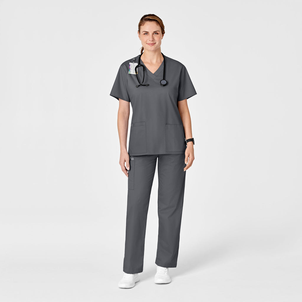 WonderWORK 501 Pull-On Cargo Scrub Pants Pewter