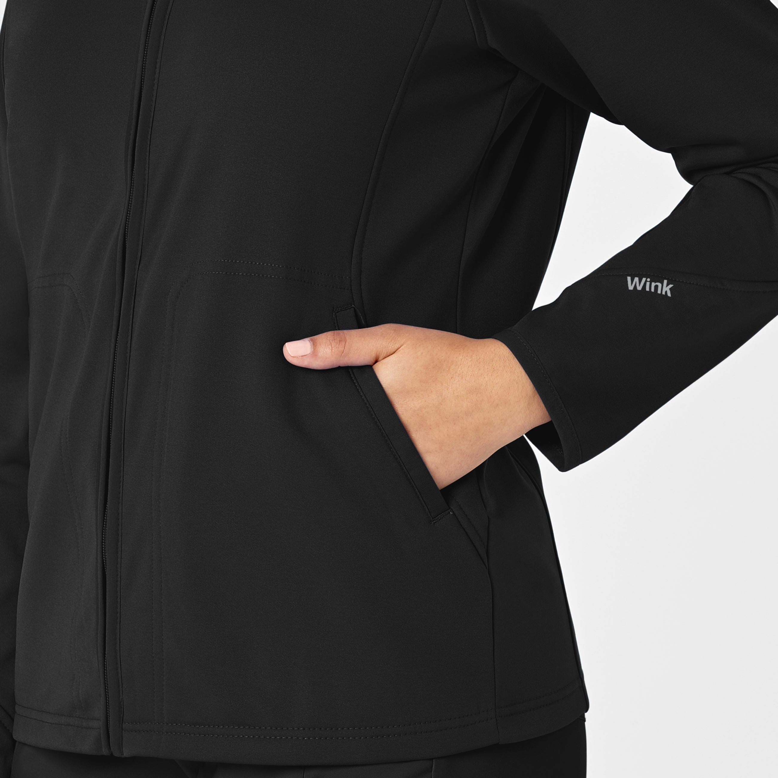Layers 8209 Fleece Full Zip Jacket Black