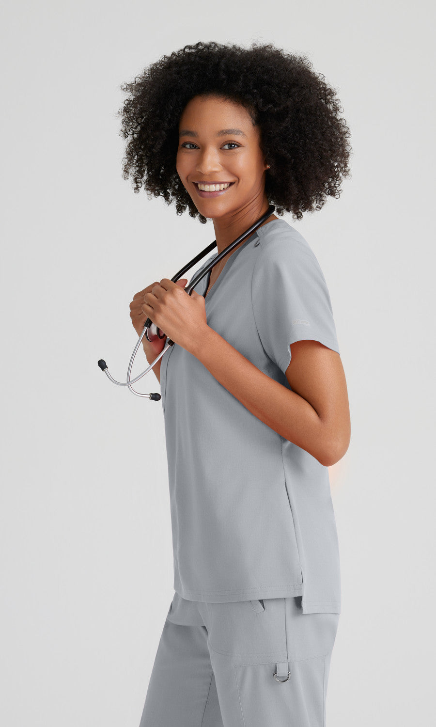 Grey's Anatomy Stretch GVST028 Bree Scrub Top Moonstruck