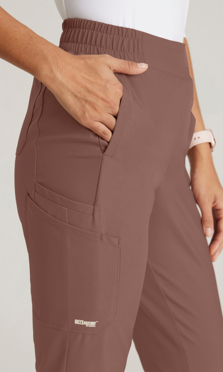 Grey's Anatomy Evolve GSSP627 Cosmo Scrub Pants Driftwood