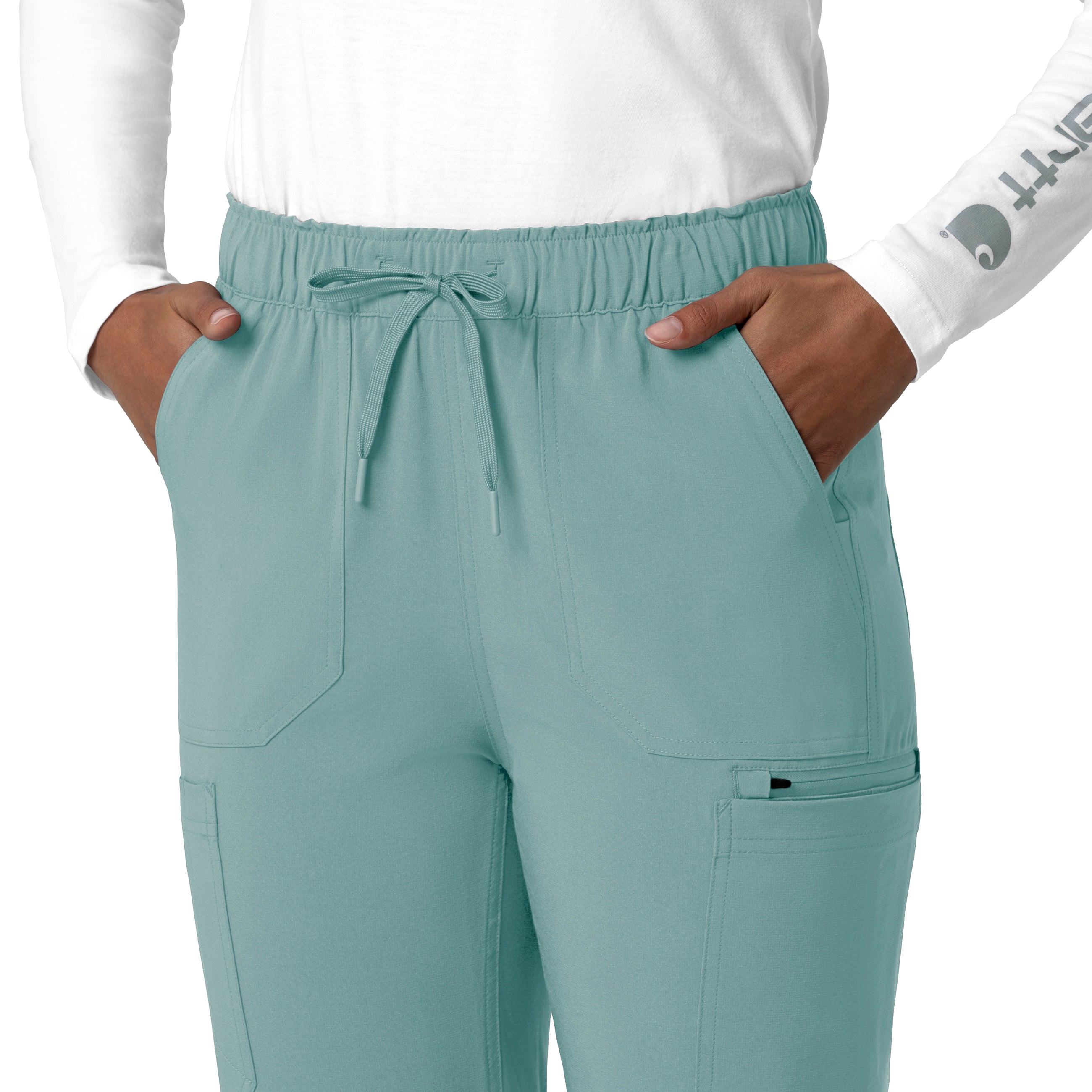 Force Cross-Flex C53210 Straight Leg Cargo Scrub Pants Summer Blue