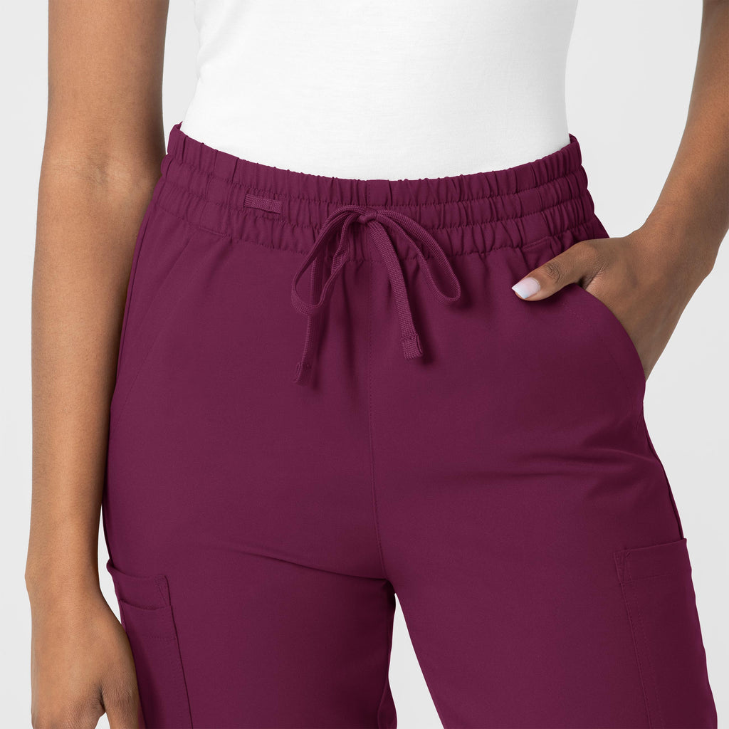 Thrive 5122 Cargo Jogger Scrub Pants Wine