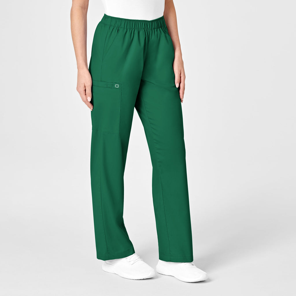 WonderWORK 501 Pull-On Cargo Scrub Pants Hunter