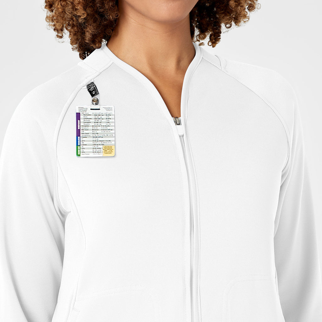 Layers 8209 Fleece Full Zip Jacket White