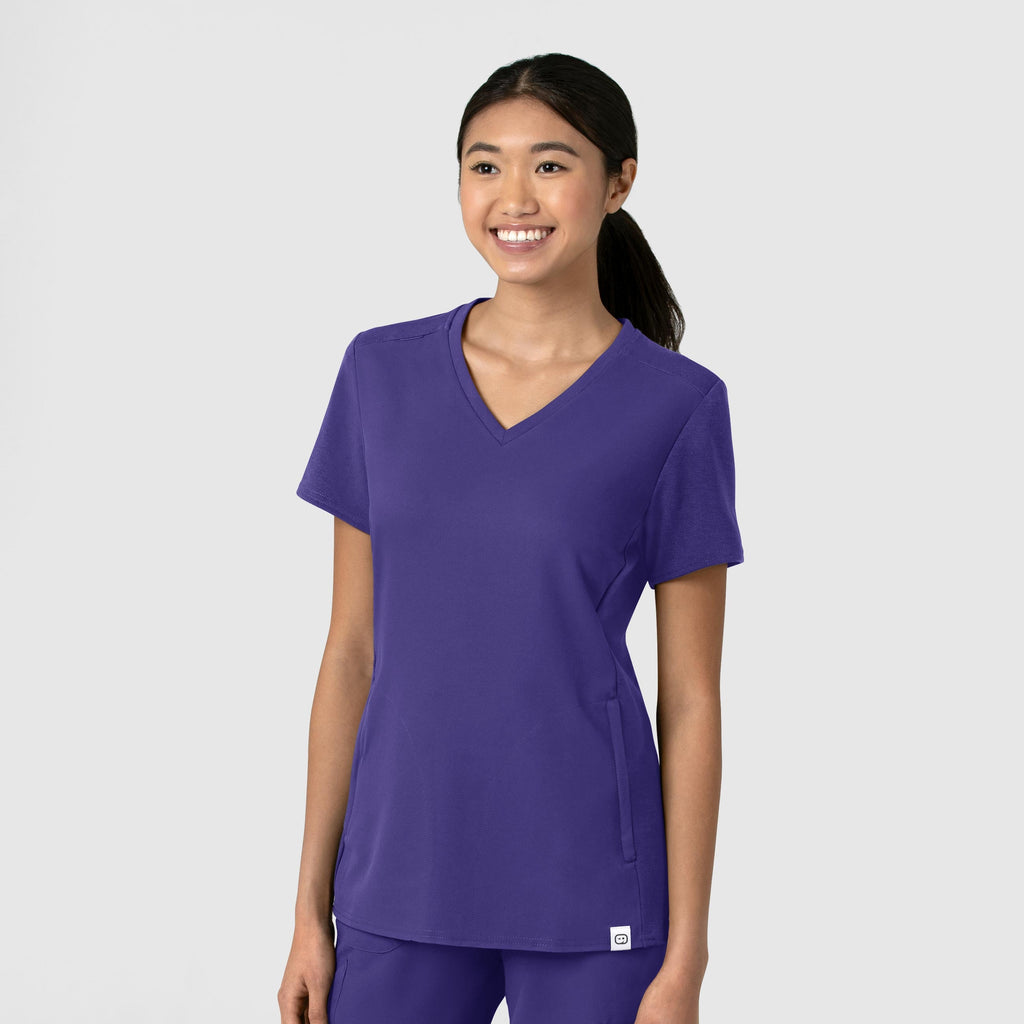 Thrive 6522 Flex-n-Reach V-Neck Scrub Top Grape