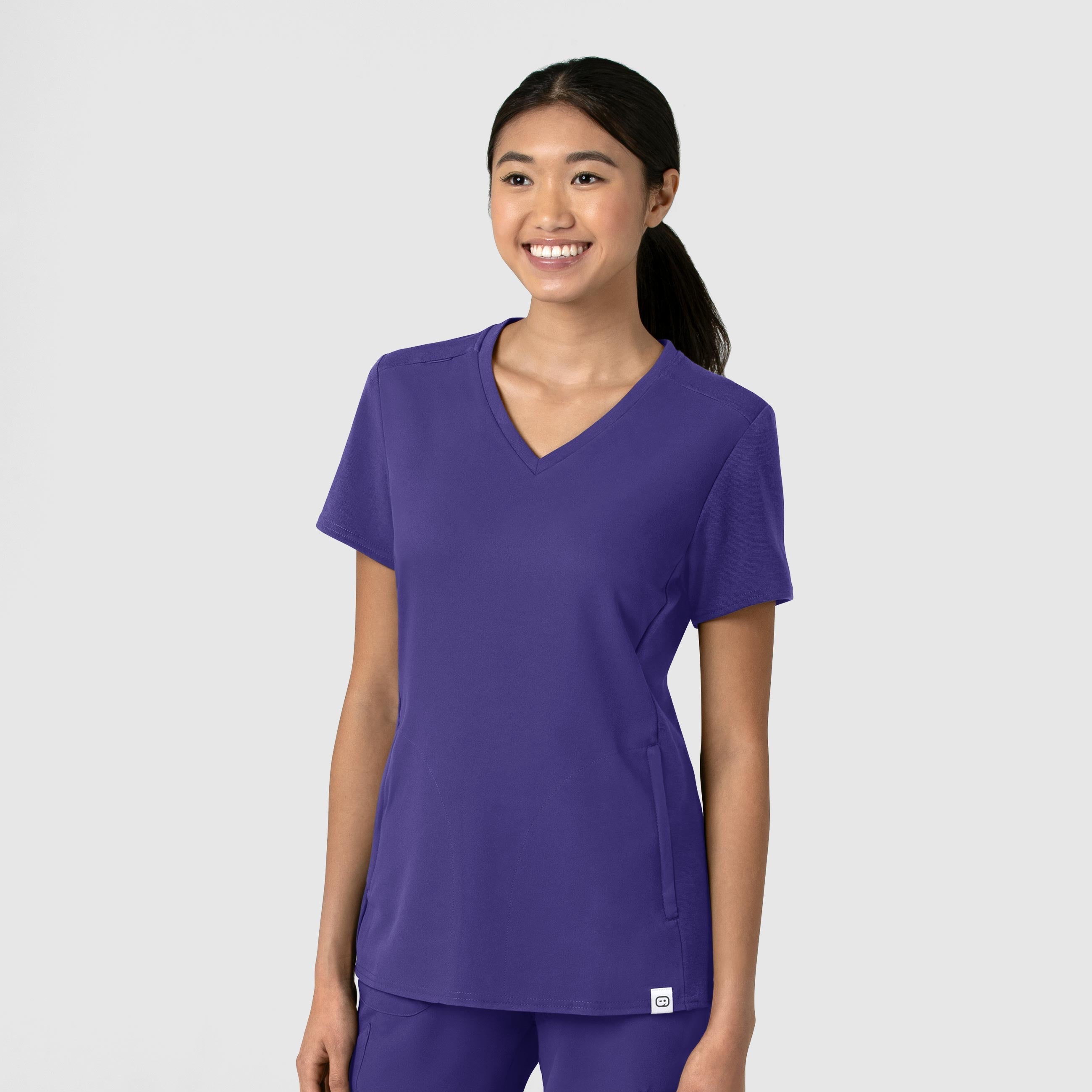 Thrive 6522 Flex-n-Reach V-Neck Scrub Top Grape