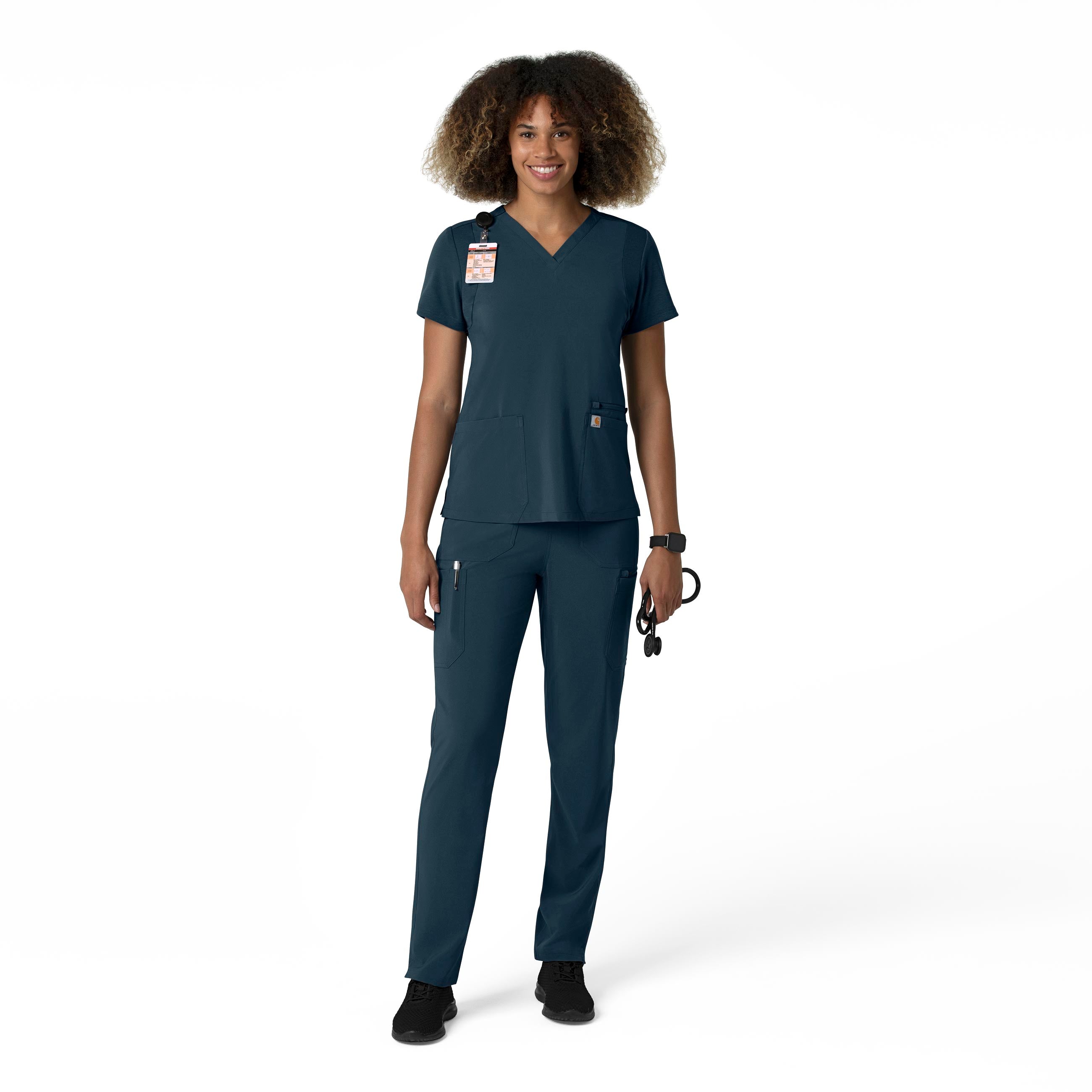Force Cross-Flex C53210 Straight Leg Cargo Scrub Pants Navy