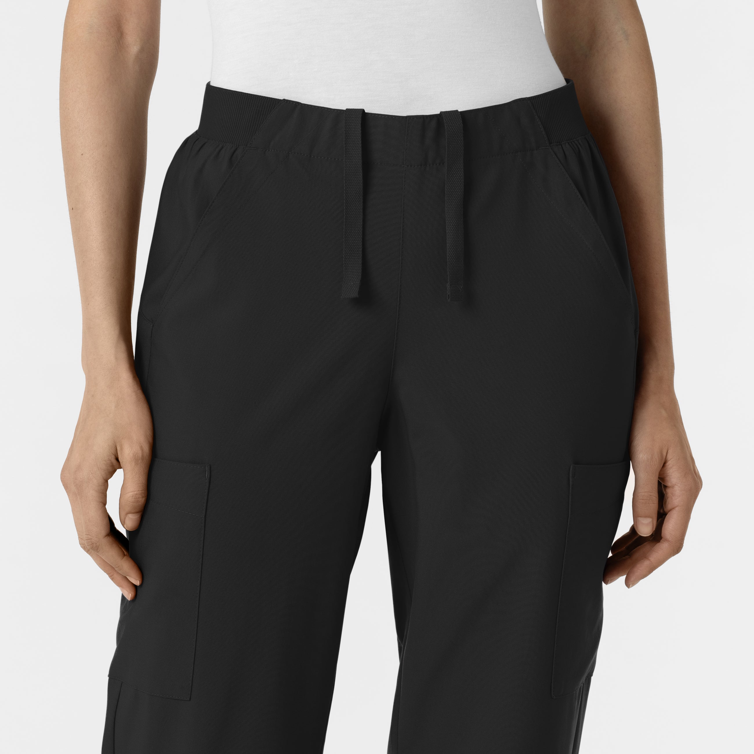 W123 5145 Cargo Utility Scrub Pants Black