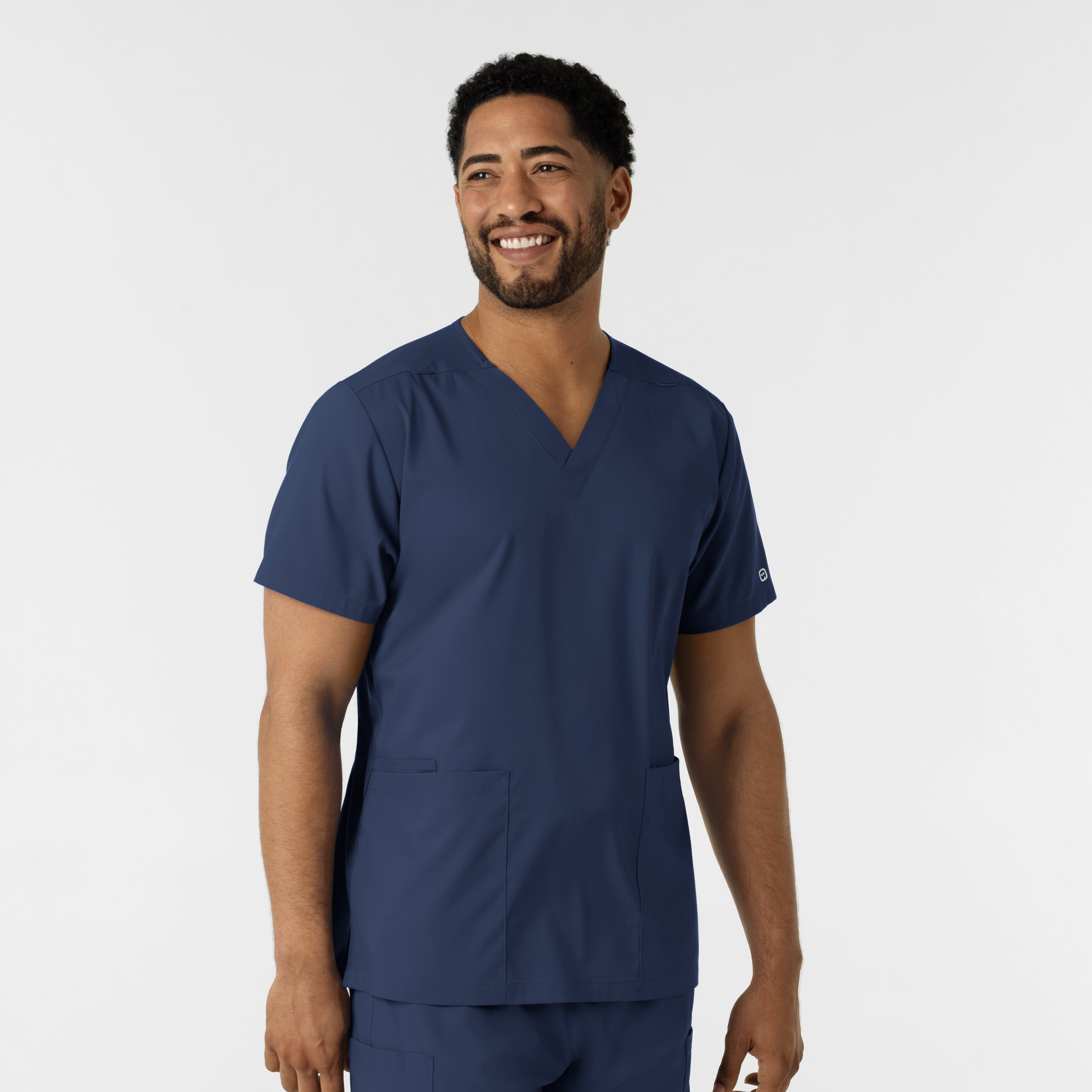 Boundless 6051 Unisex V-Neck Scrub Top Navy