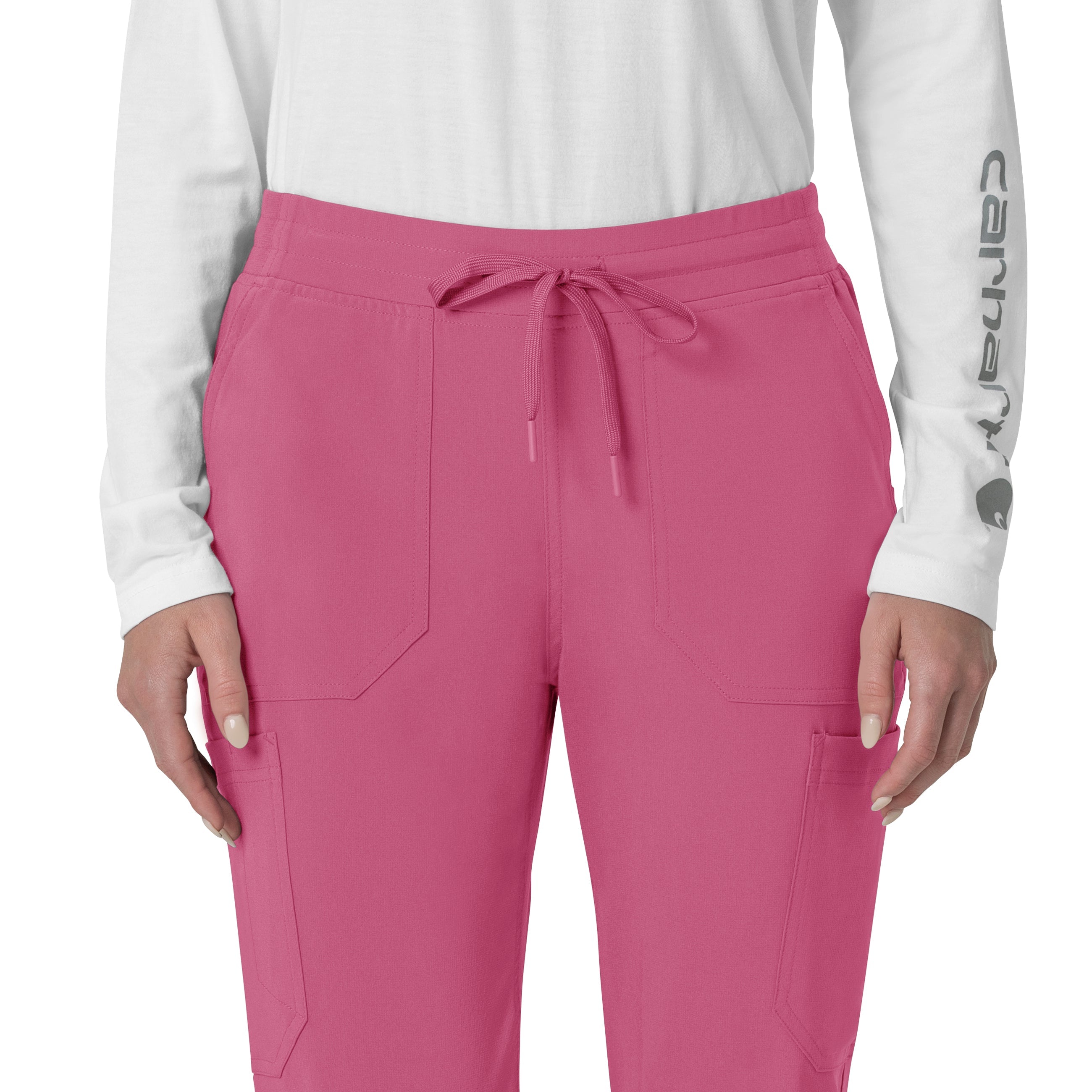 Force Cross-Flex C53110 Women's Cargo Jogger Scrub Pants Electric Fuschia
