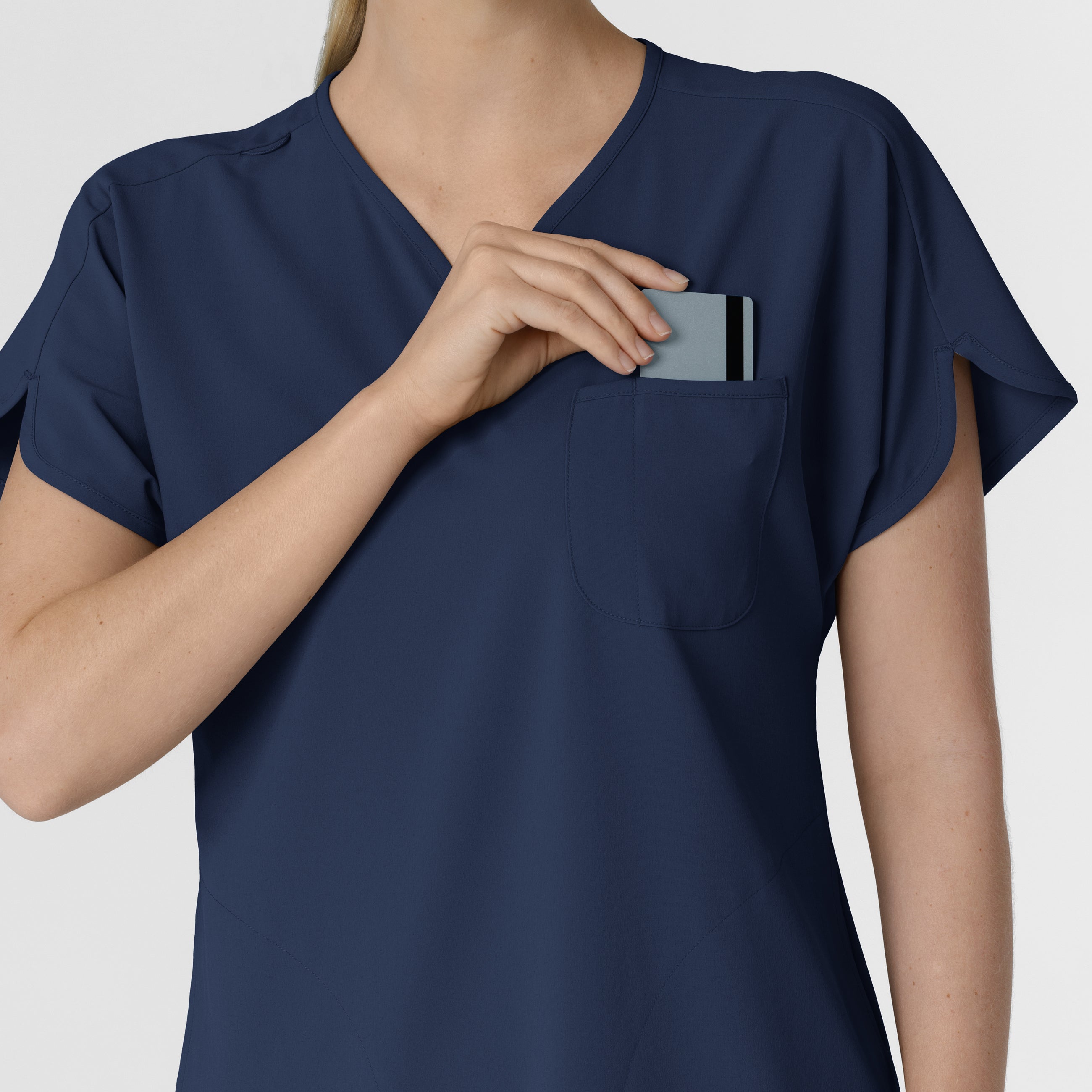 RENEW 6634 Dolman Scrub Top Navy