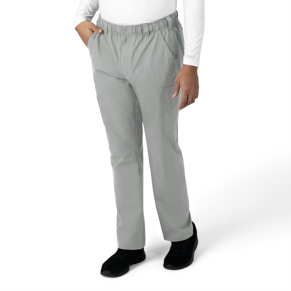 Force Essentials C56113 Men's Straight Leg Cargo Scrub Pants Grey