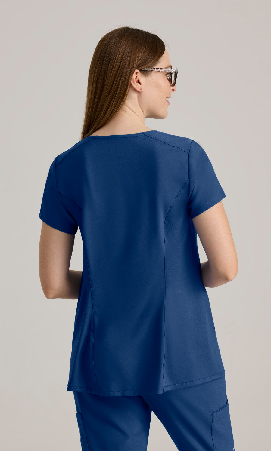 Grey's Anatomy Evolve GSST262 Promise Maternity Scrub Top Indigo