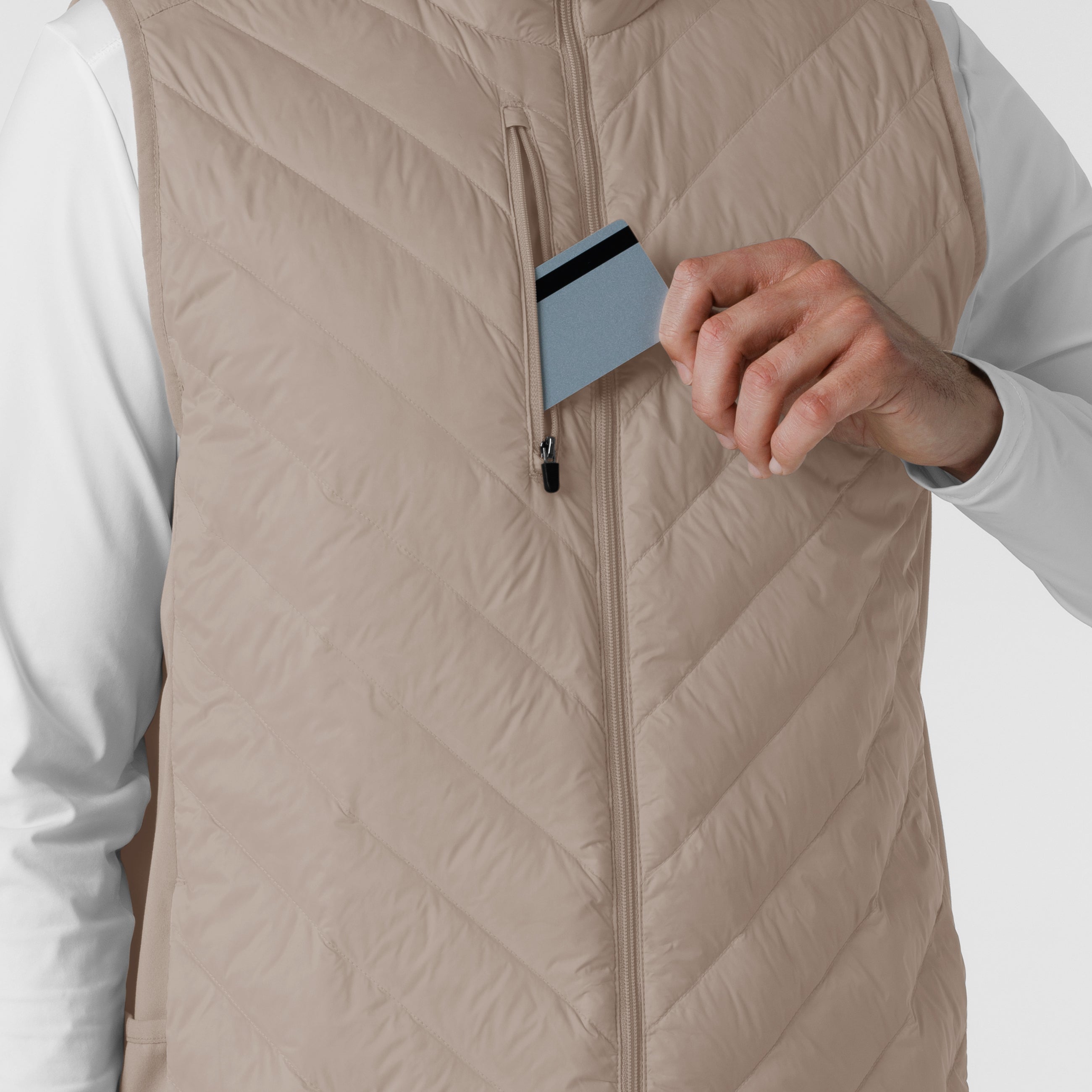 Layers 8377 Men's Quilted Scrub Vest Haze