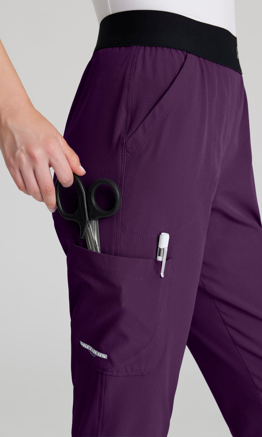 Skechers SK202 Breeze Scrub Pants Eggplant