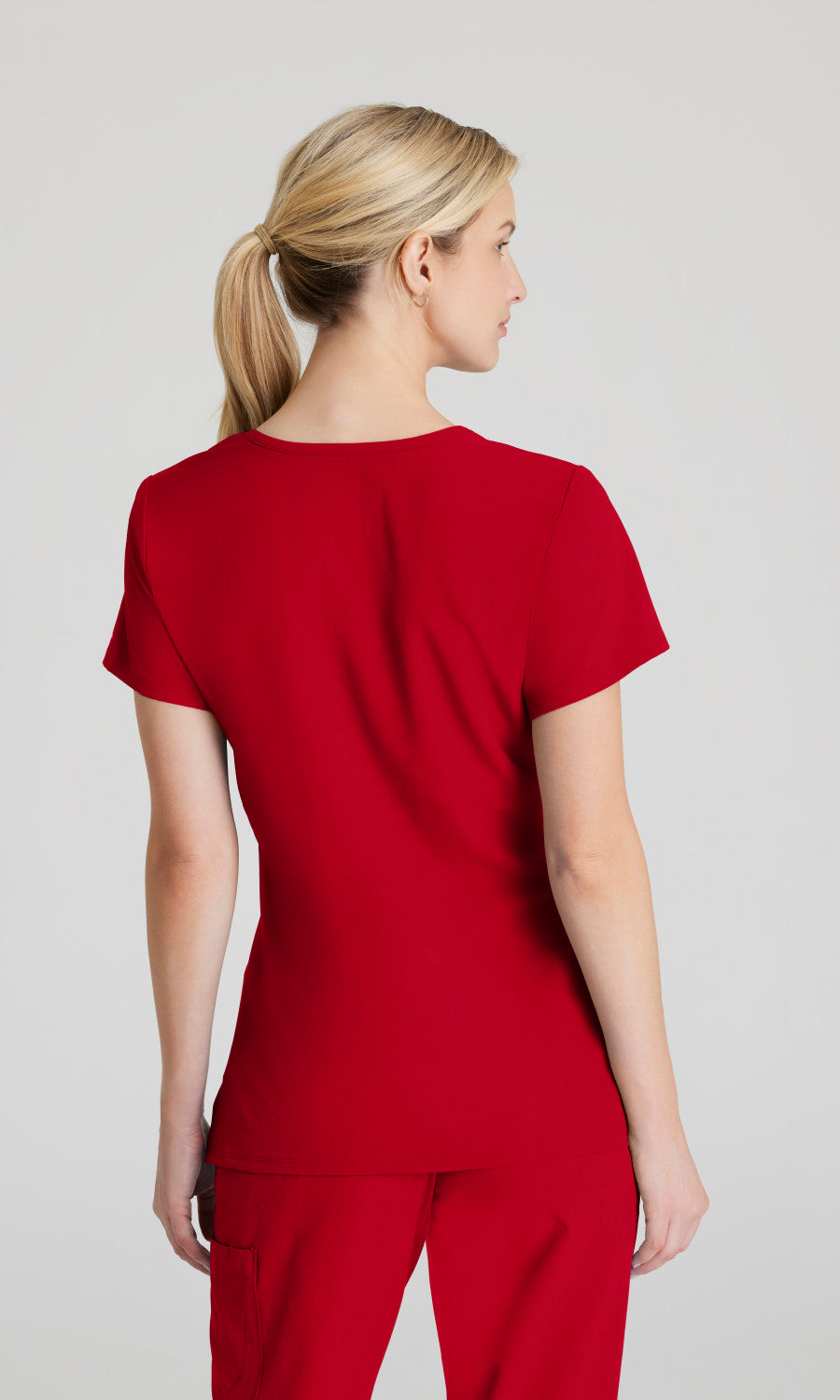 Skechers SK102 Reliance Scrub Top True Red