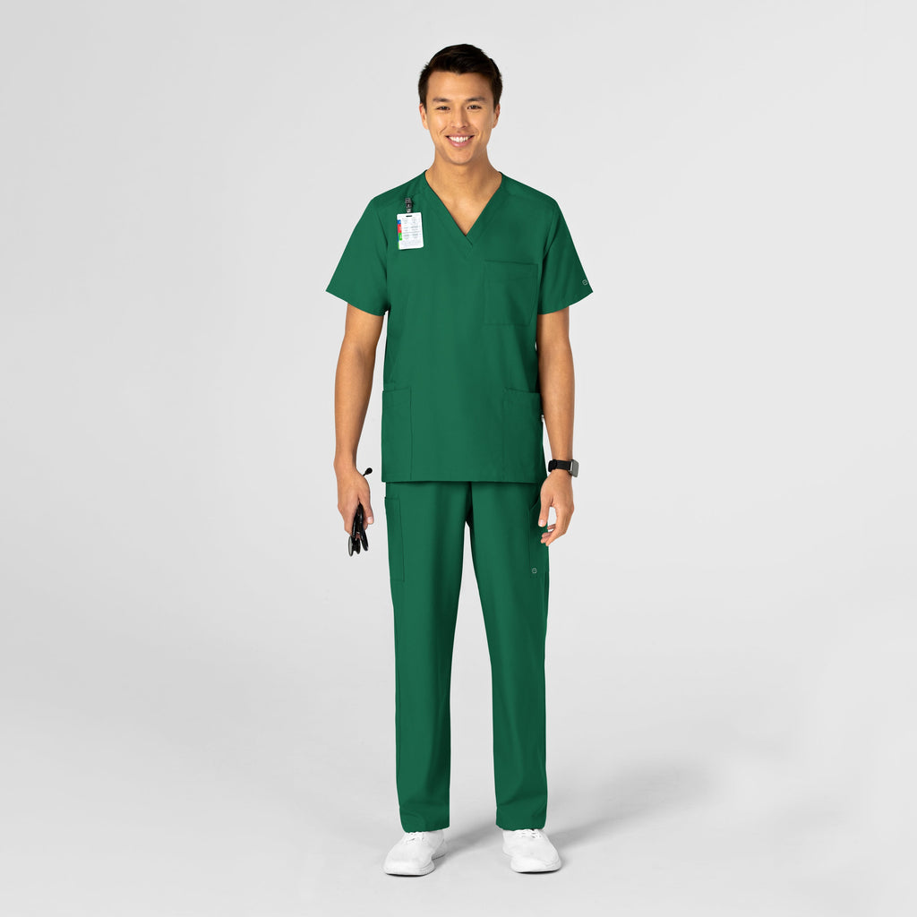 W123 6855 Unisex 4 Pocket Utility Scrub Top Hunter
