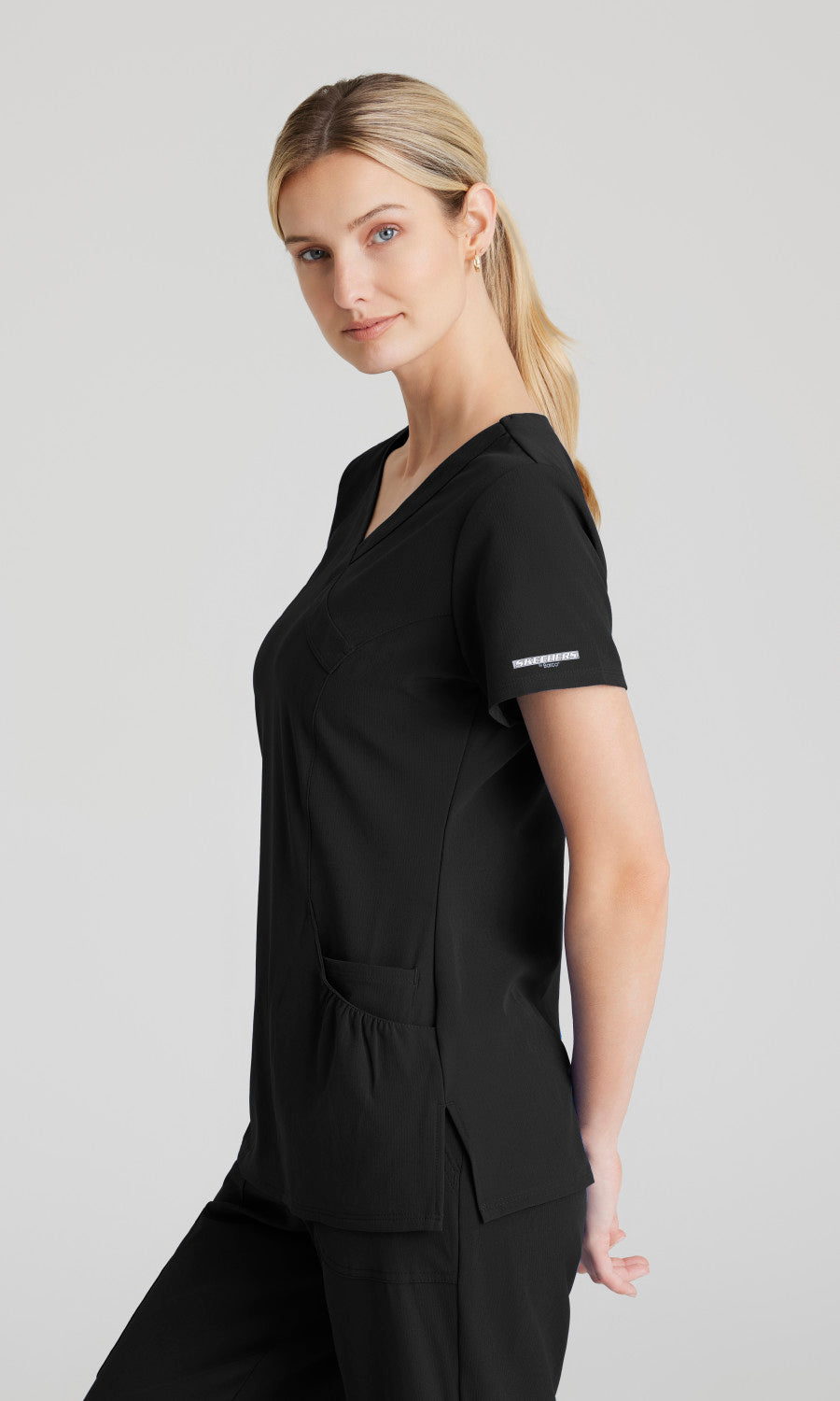 Skechers Vitality SKT064 Charge Scrub Top Black