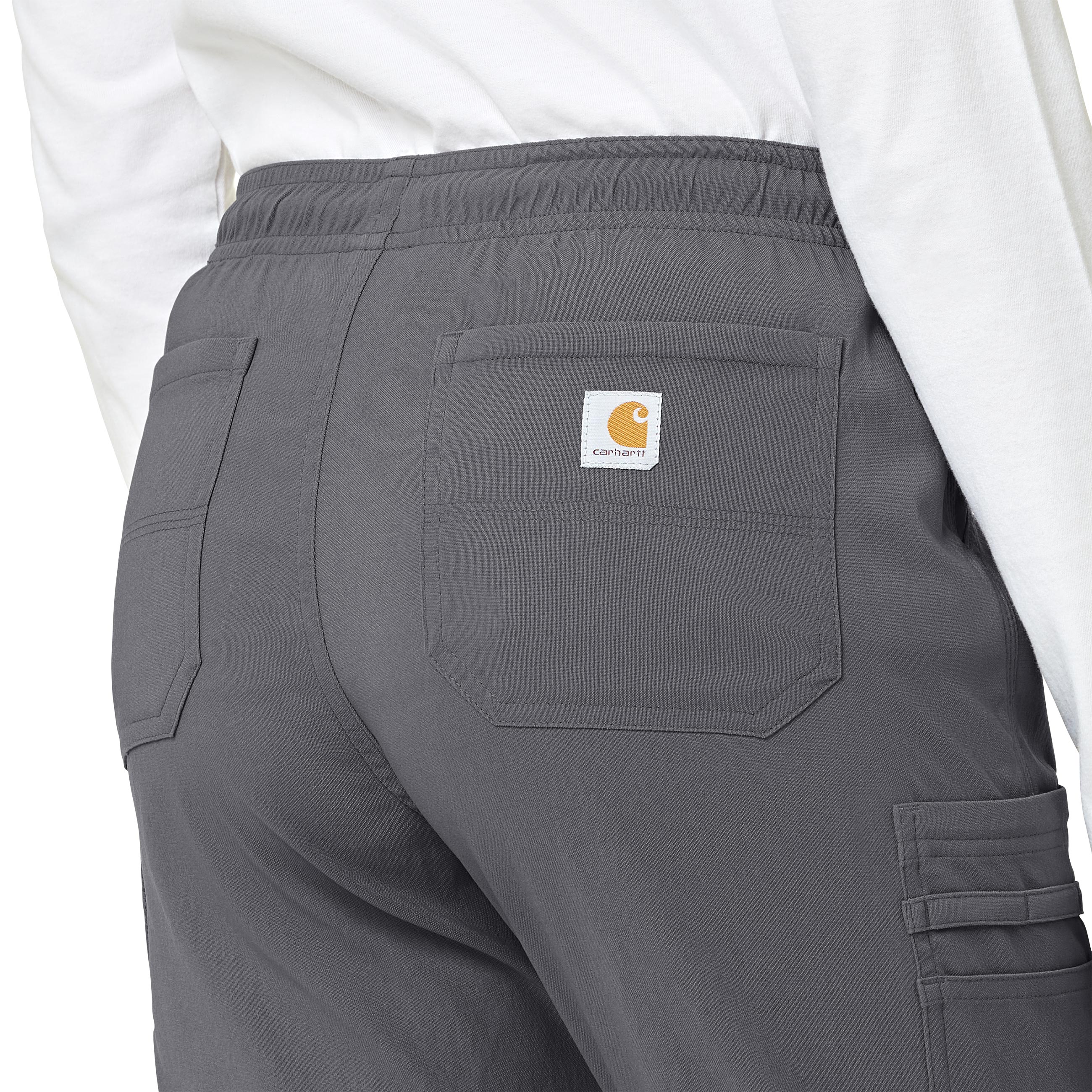 Rugged Flex Peak C52137 Cargo Jogger Scrub Pants Pewter