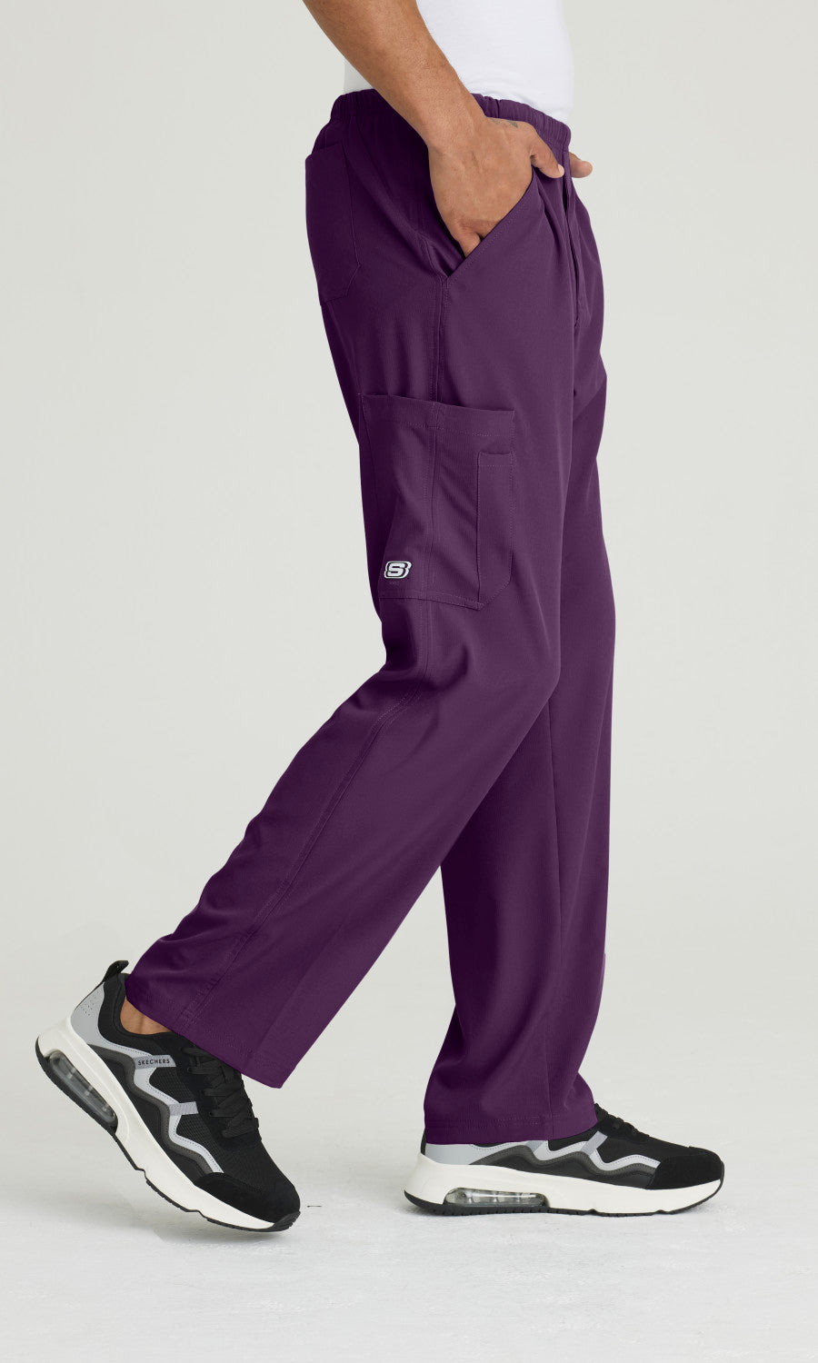 Skechers SK0215 Structure Scrub Pants Eggplant