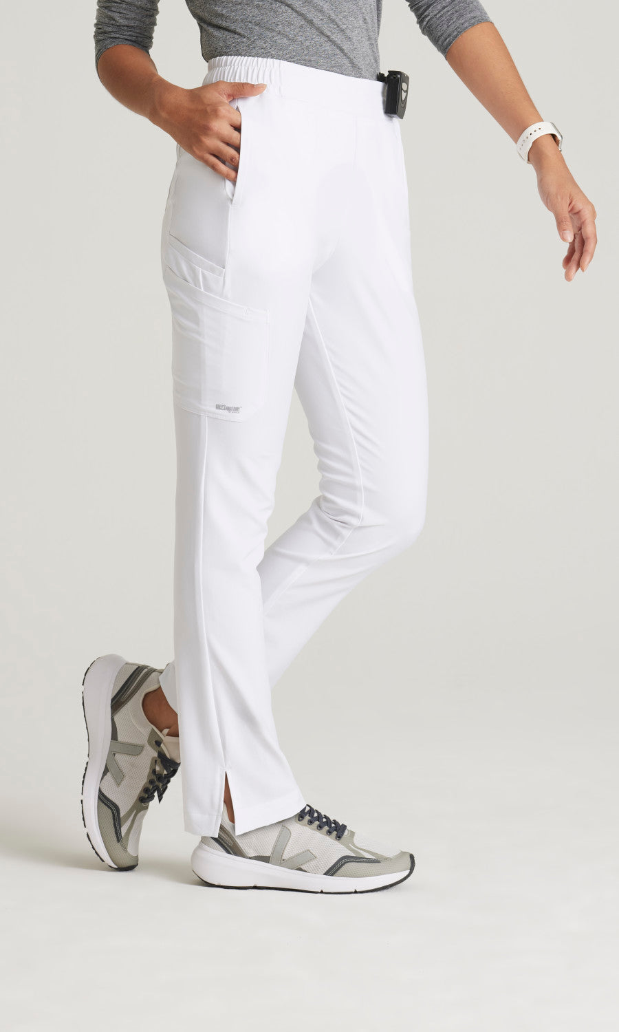 Grey's Anatomy Evolve GSSP627 Cosmo Scrub Pants White