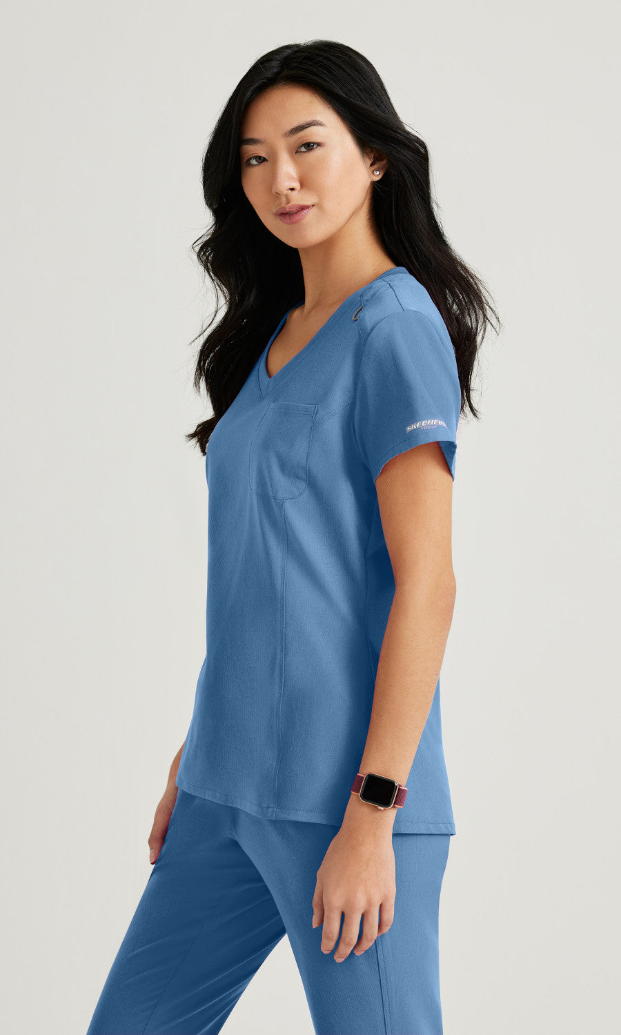 Skechers SKT147 Dignity Scrub Top Ciel Blue