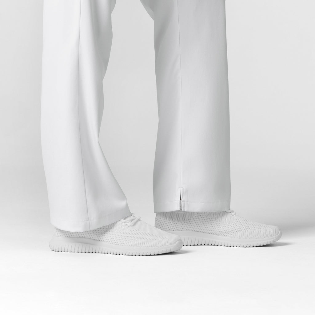 Boundless 5251 Bootcut Scrub Pants White