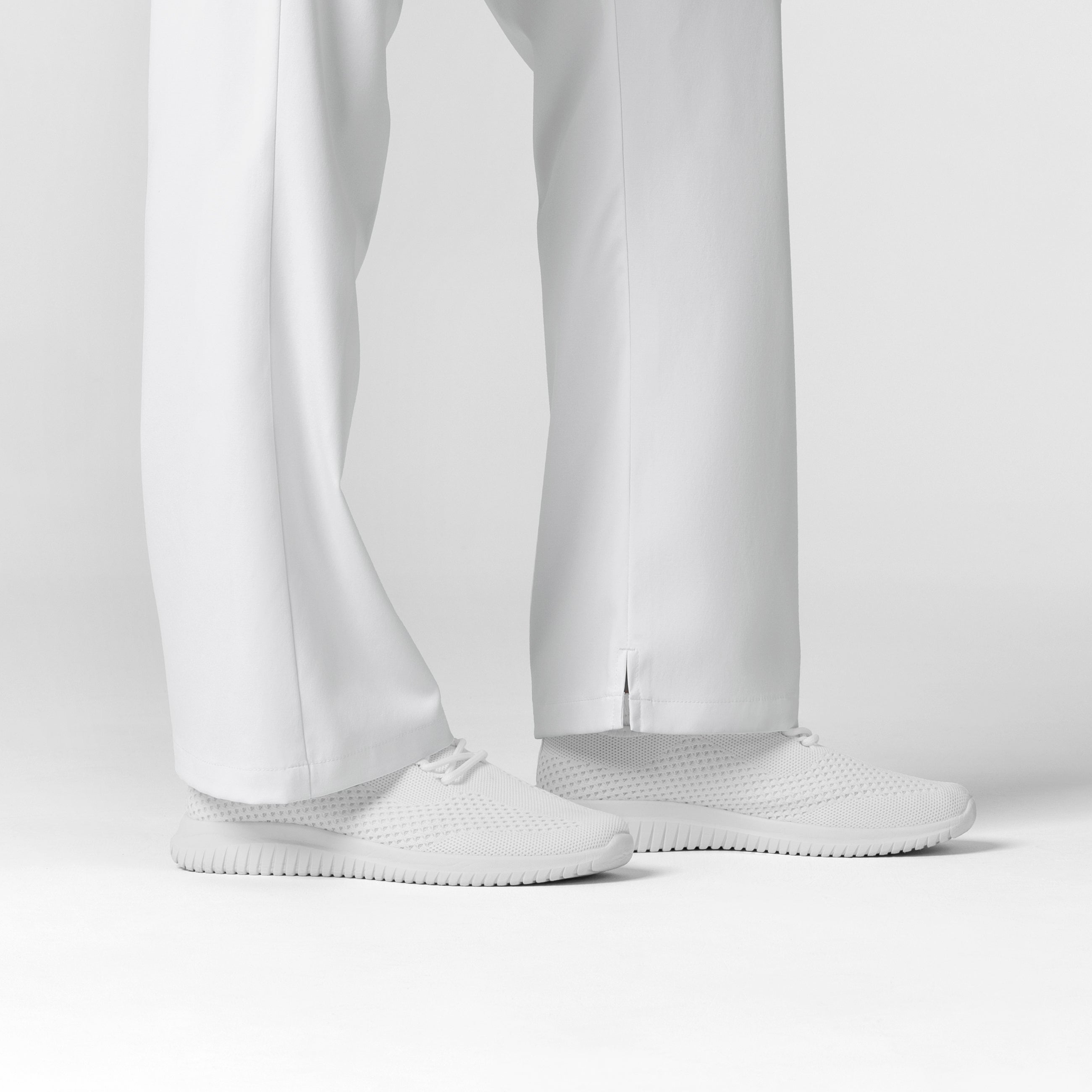 Boundless 5251 Bootcut Scrub Pants White